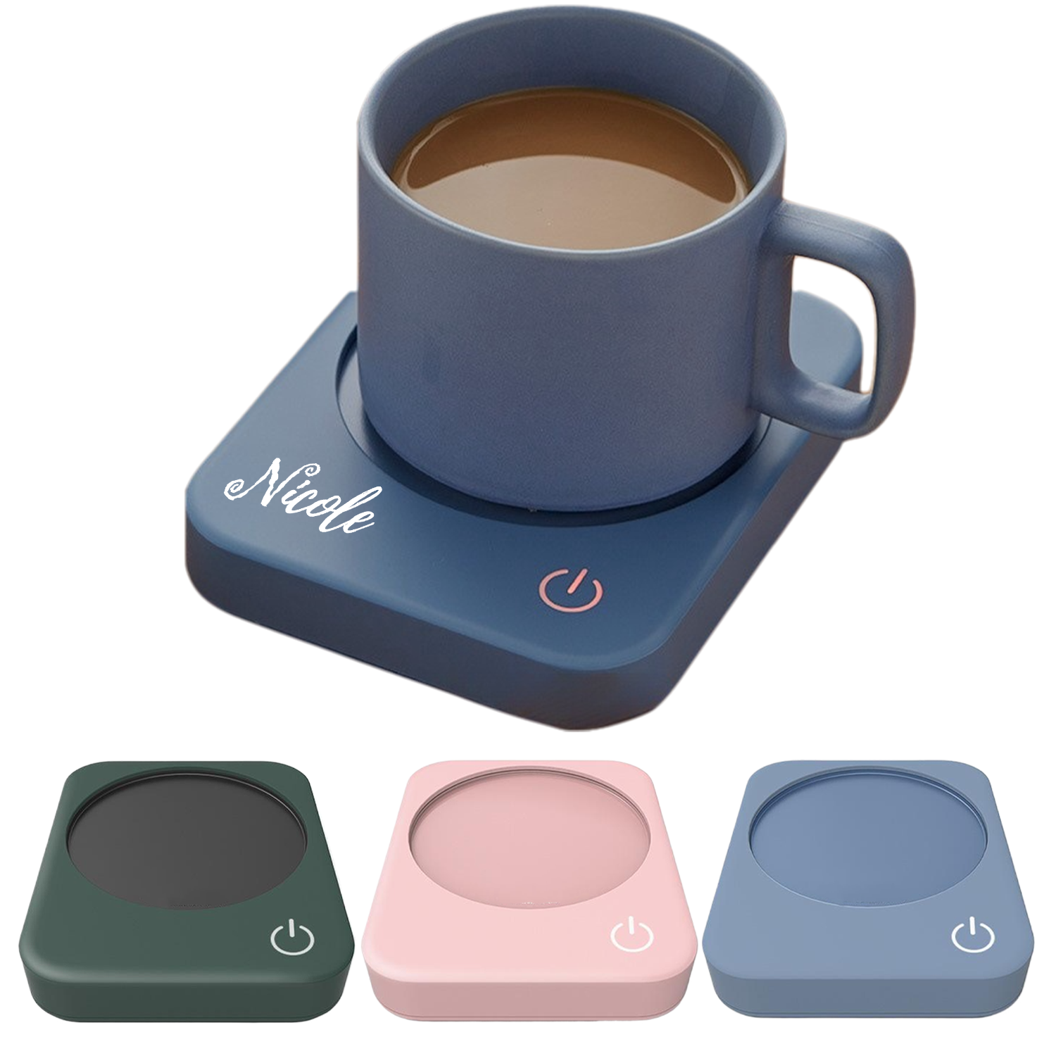 ABS 3-Temp Settings Auto Shut Off Coffee Mug Warmer