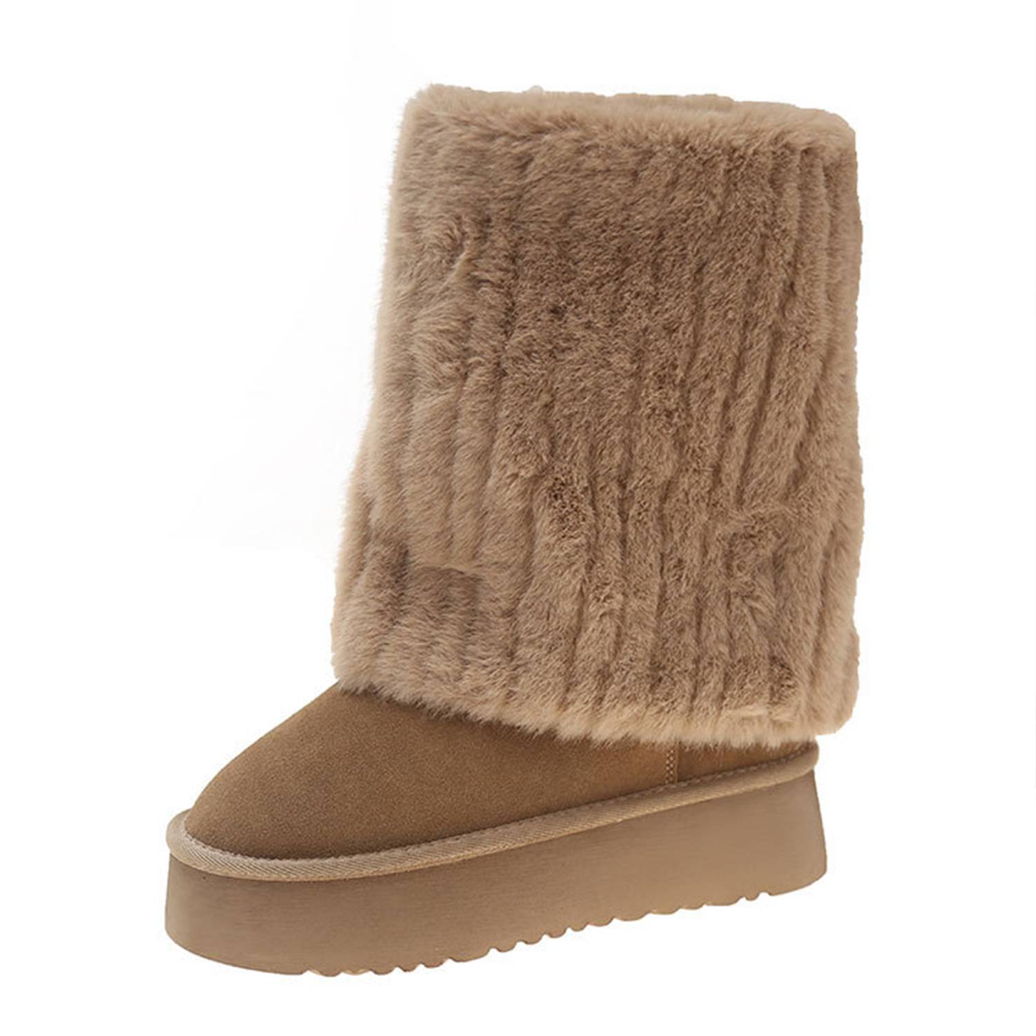 Women's Fuzzy Fleece Boots - Image 6