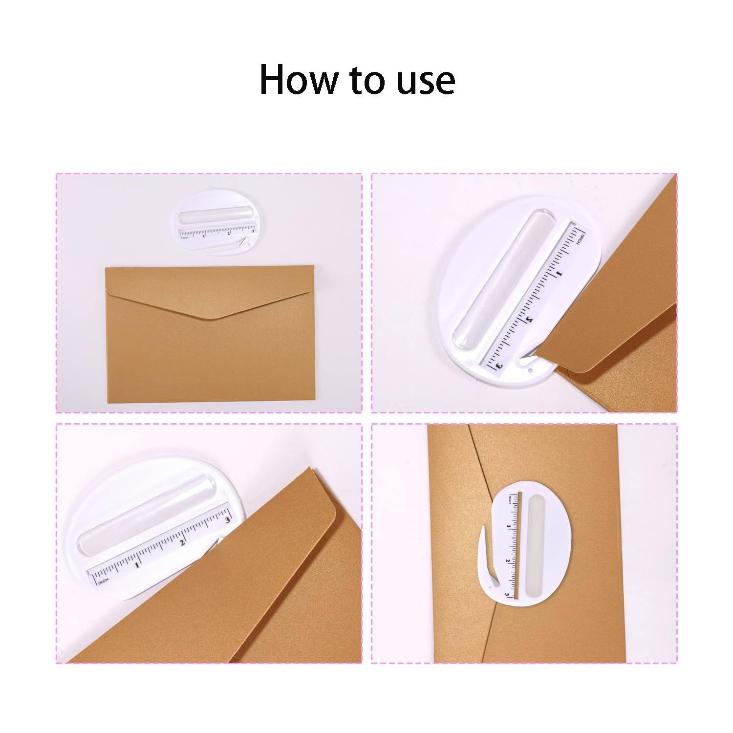 3 in 1 Plastic Ruler Magnifier Letter Opener - Image 7