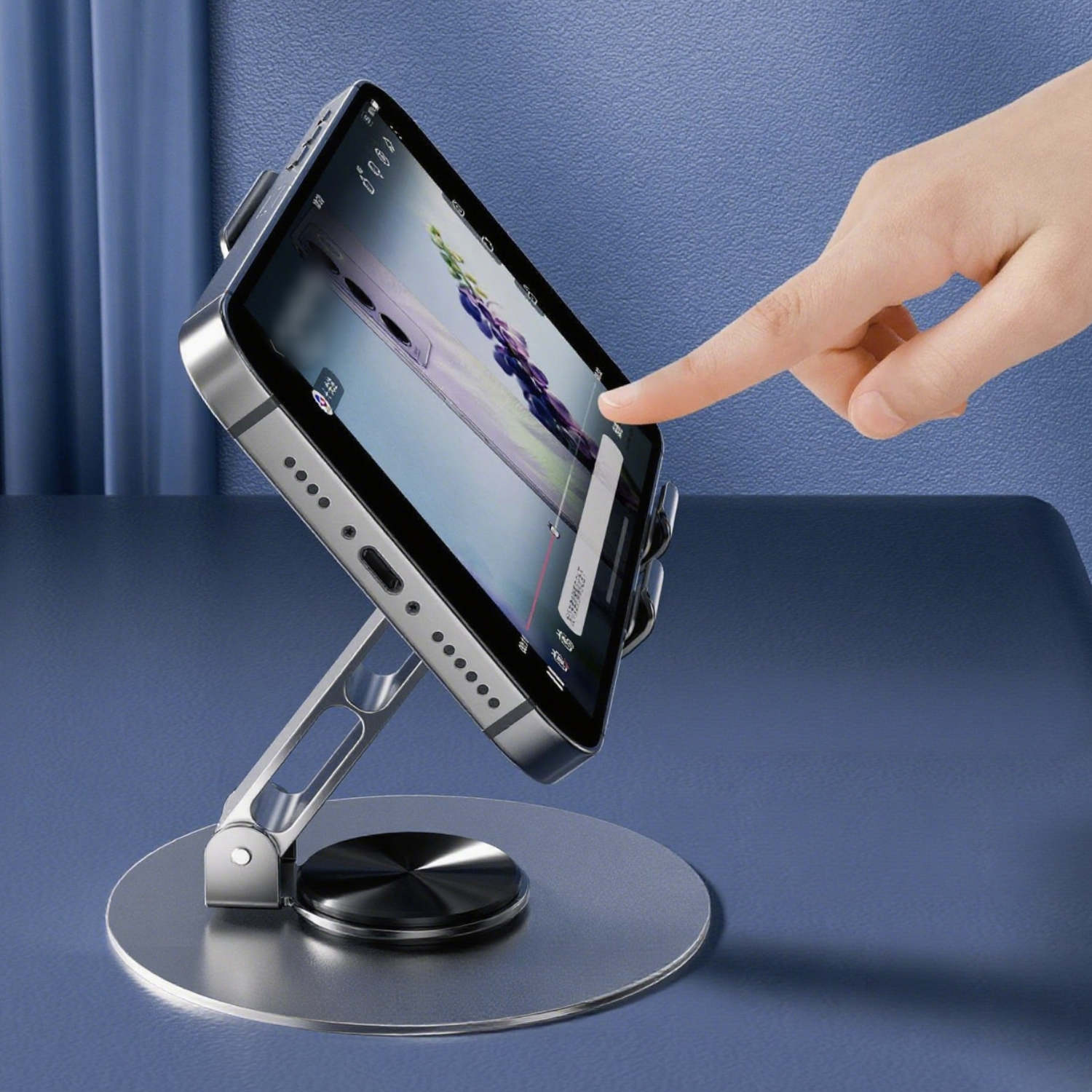 Metal Rotatable Desktop Phone Stand - Image 3
