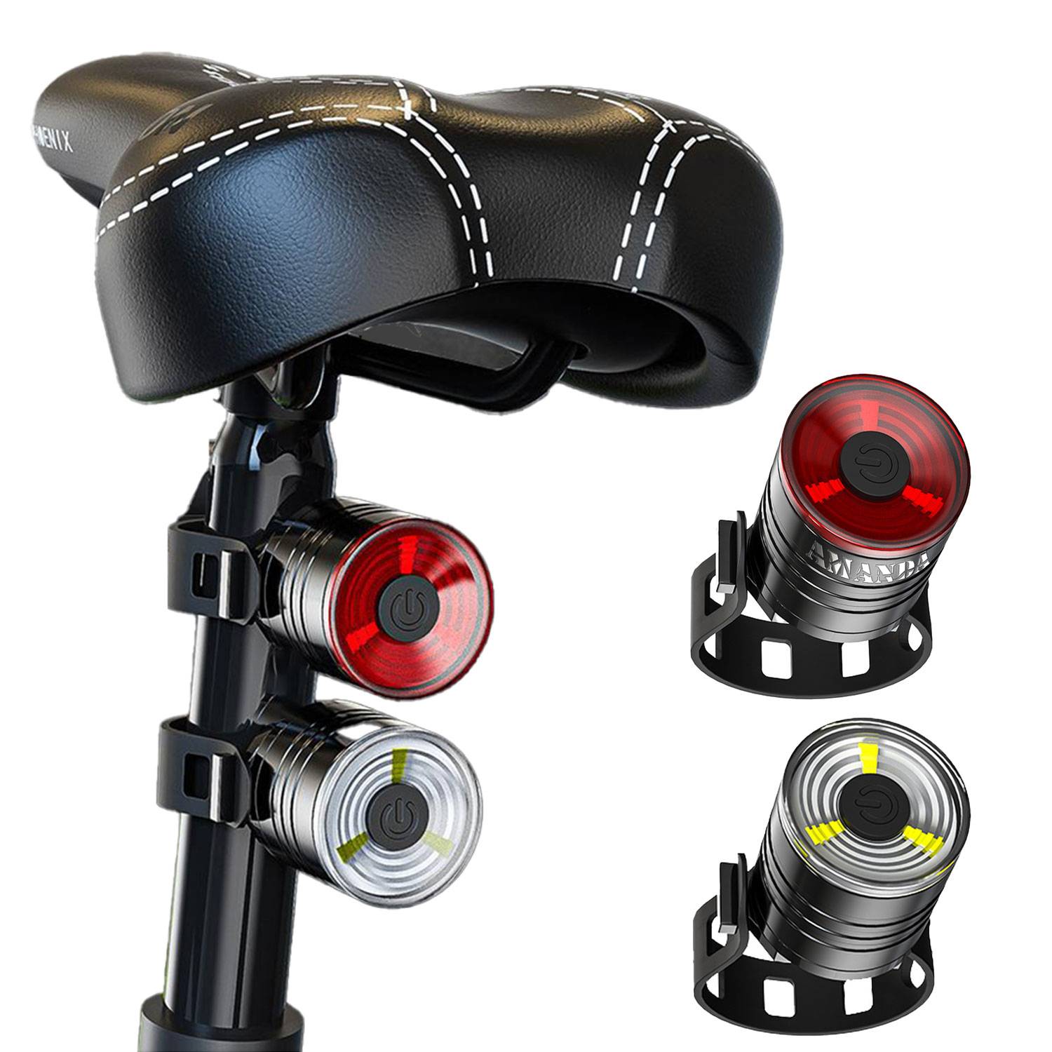 Night Aluminum Alloy LED Bicycle Light