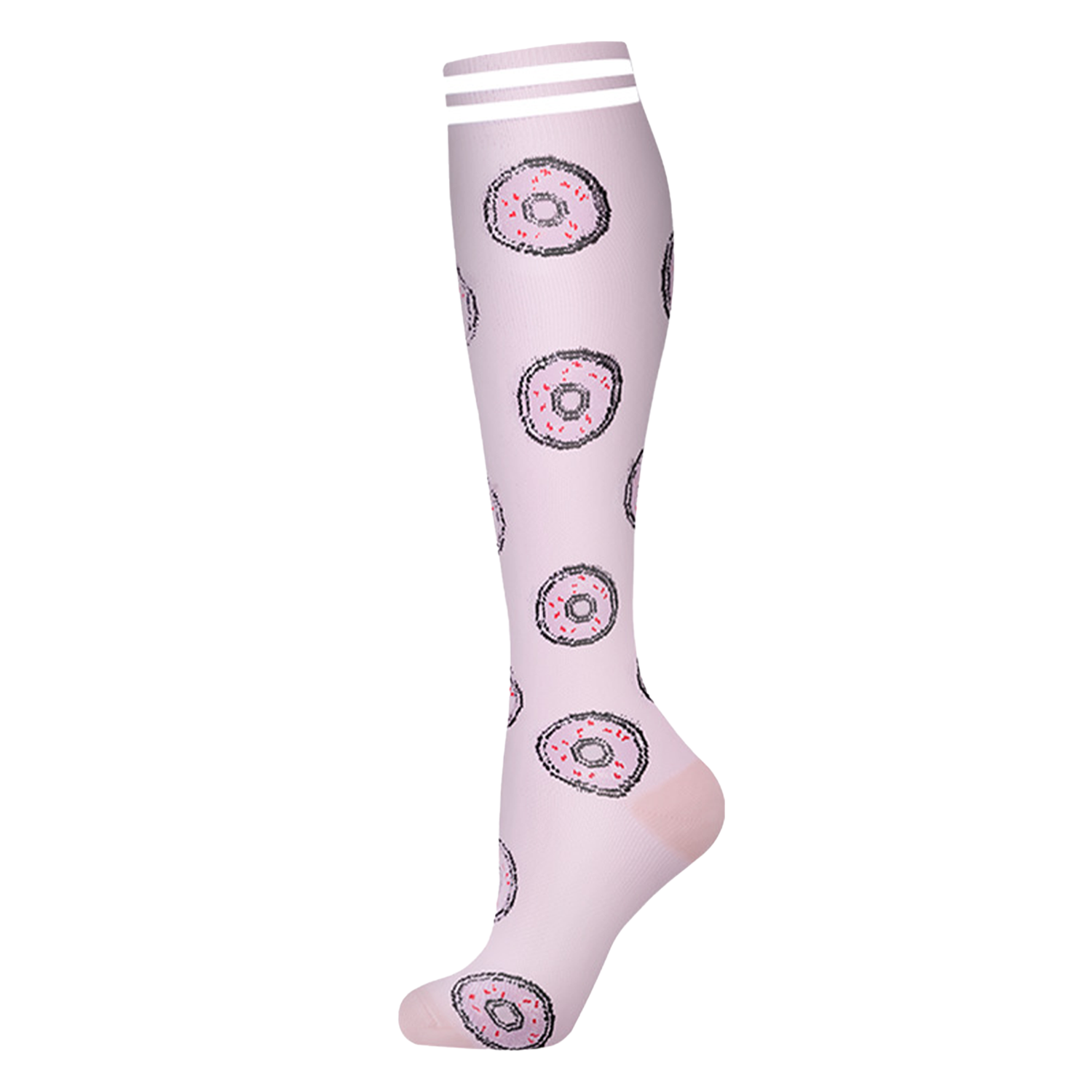 Polyester Non Slip Moisture Wicking Sport Calf Socks - Image 6