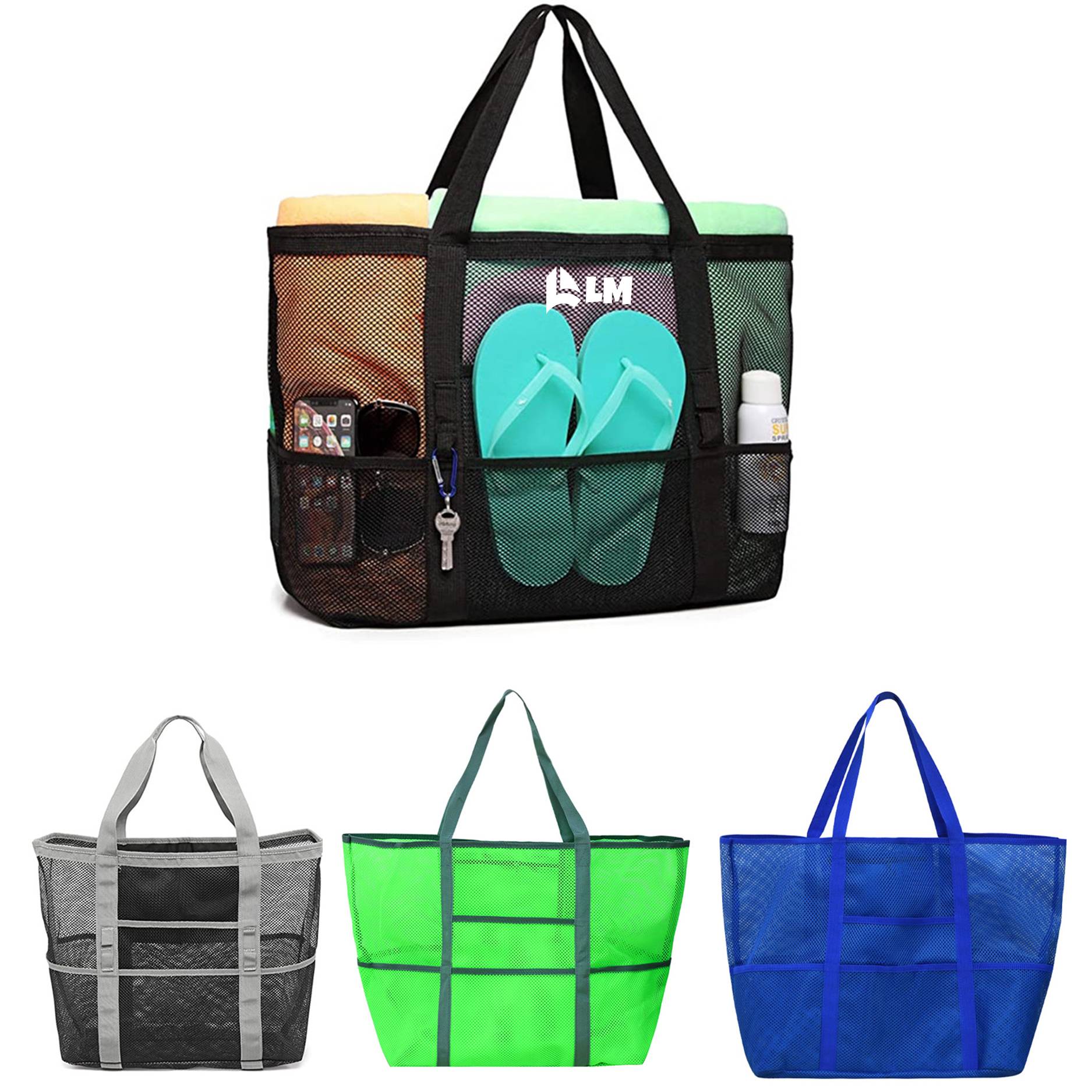Mesh Tote Beach Bag
