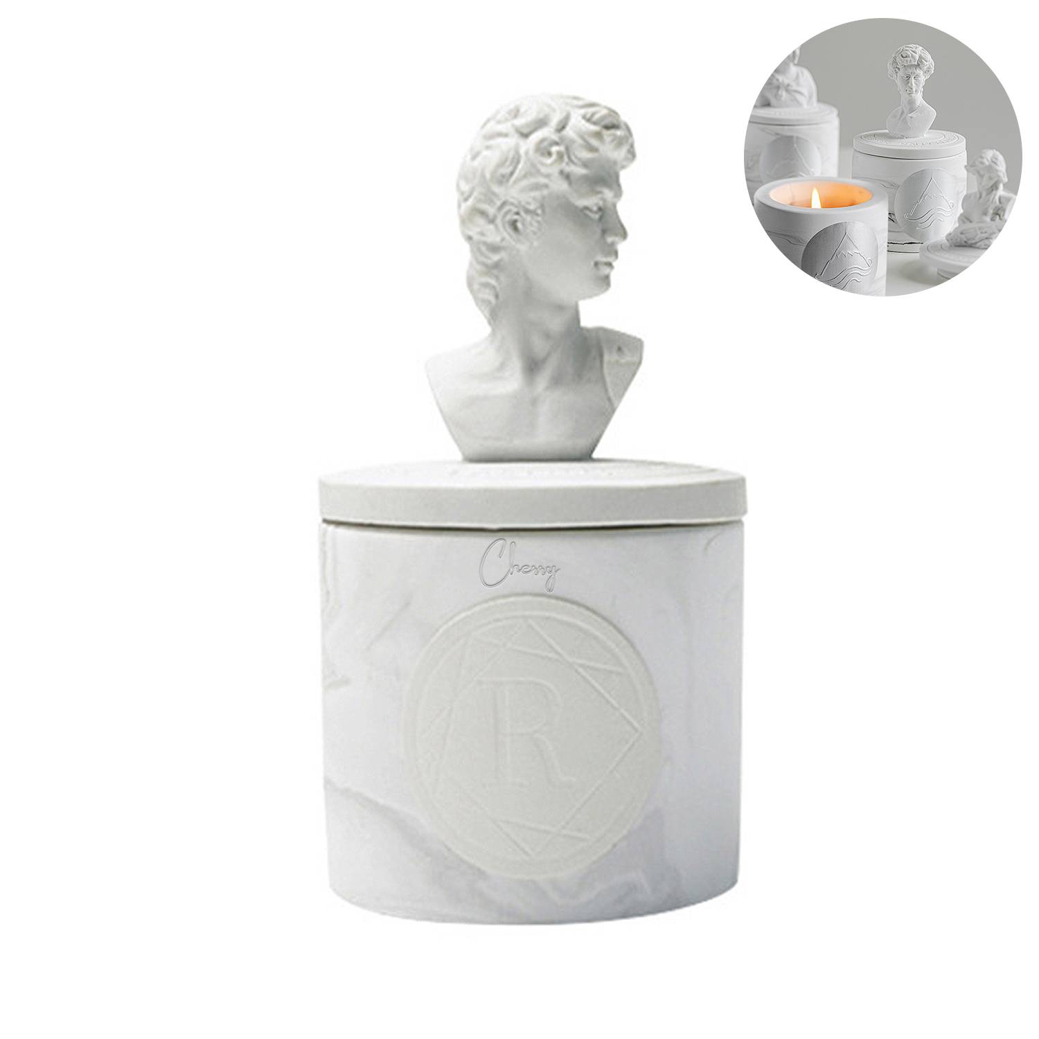 Home Gypsum Statue Scented Candle