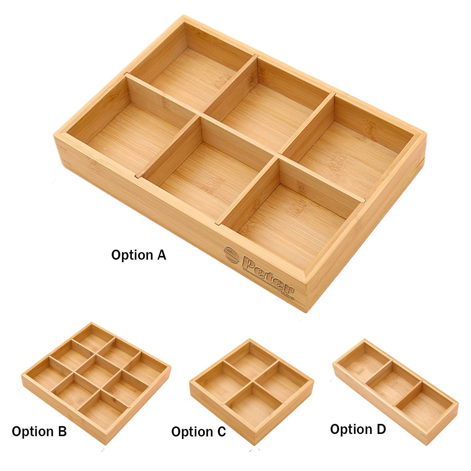 Multi-Compartment Non-Toxic Safe Wooden Food Tray