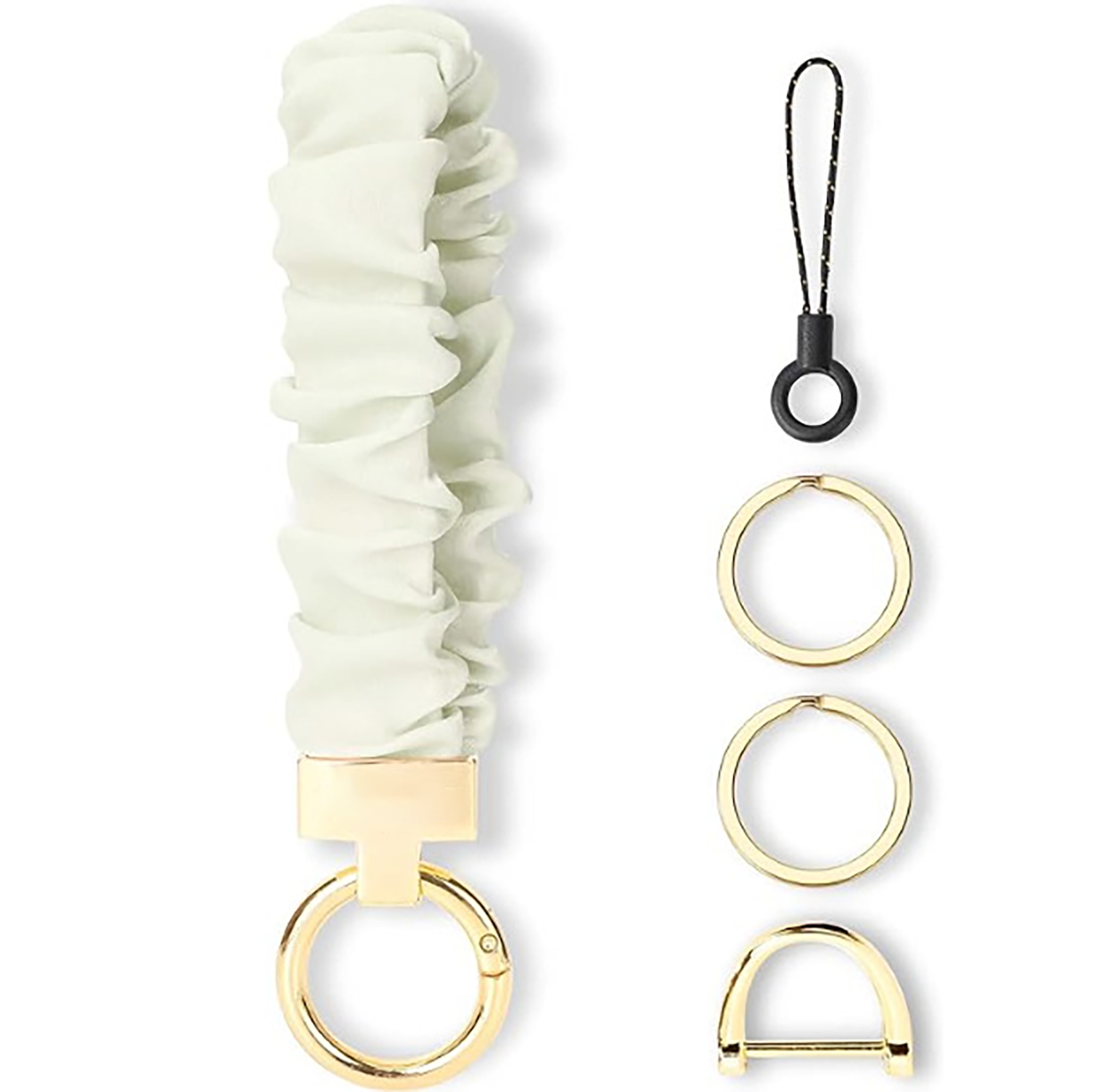 Stretchy Scrunchie Wristlet Keychain - Image 7