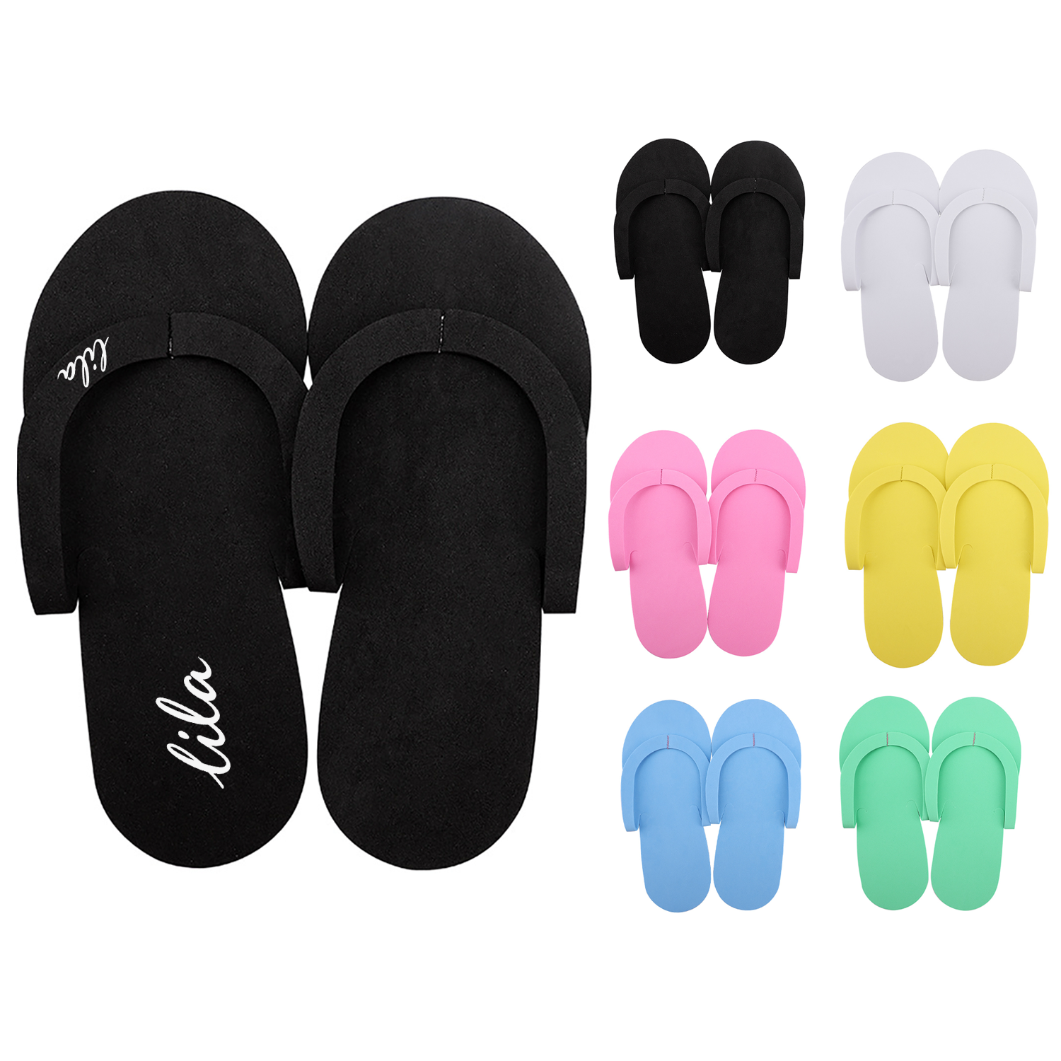 Non-Slip Disposable EVA Nail Salon Slippers
