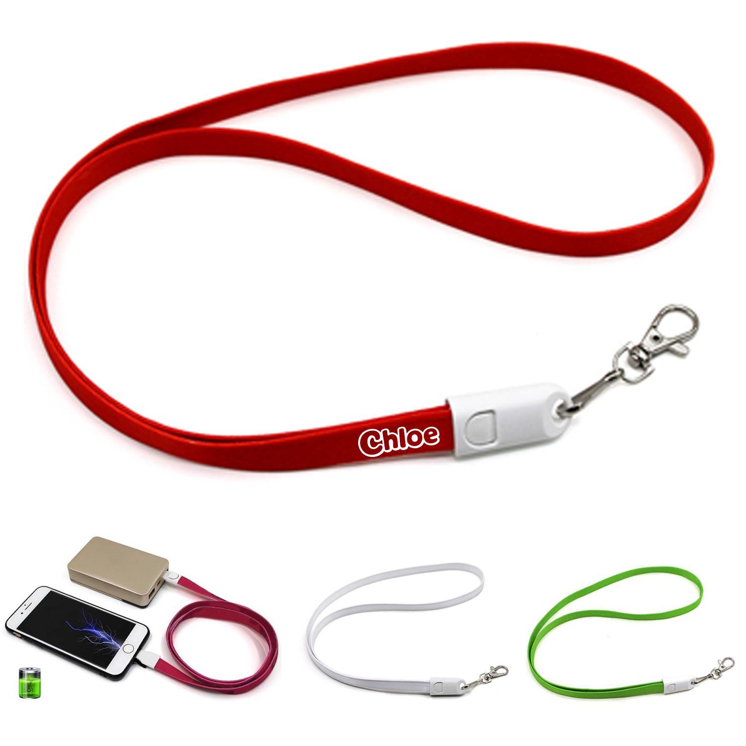33 Inch 2-in-1 Lanyard Charging Cable