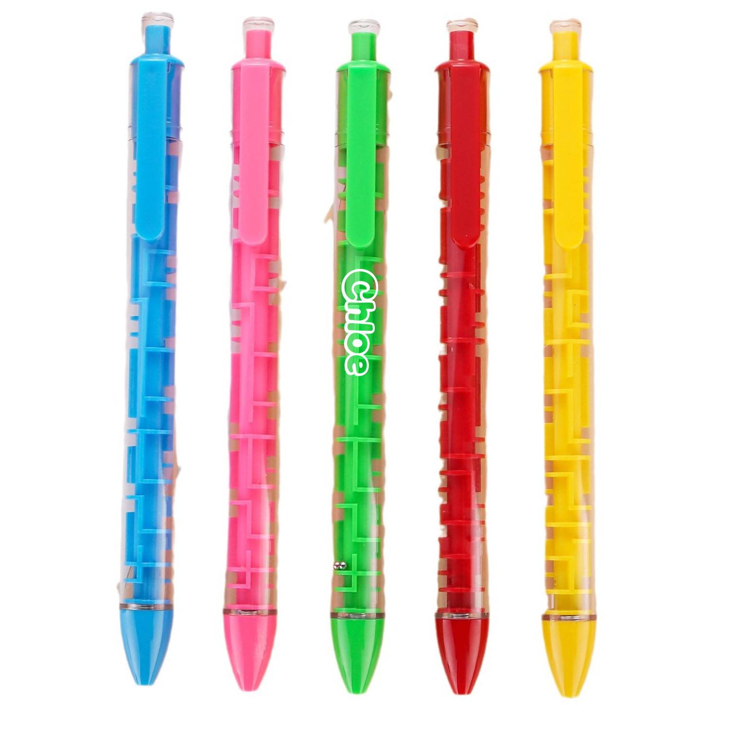Plastic Retractable Maze Ballpoint Pen