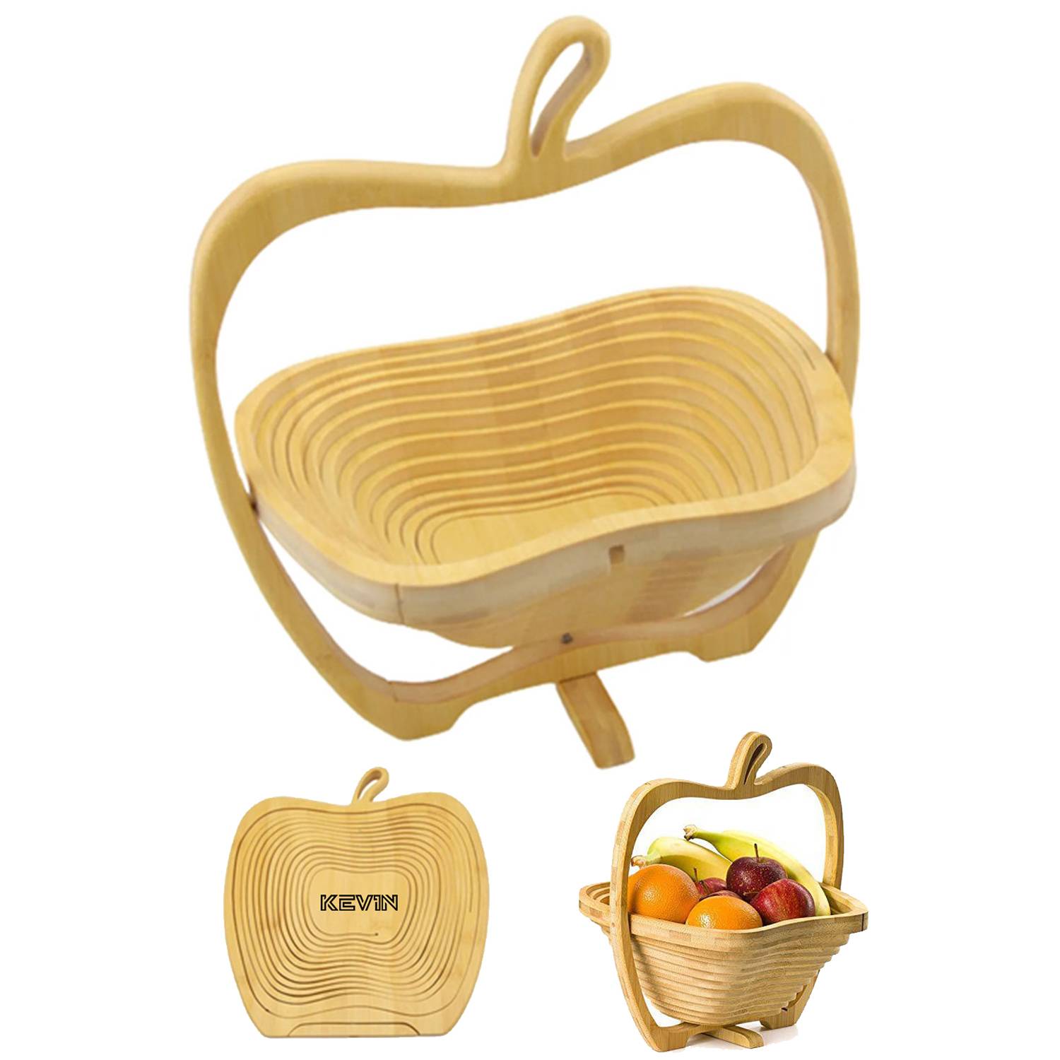 Foldable Bamboo Fruit Basket