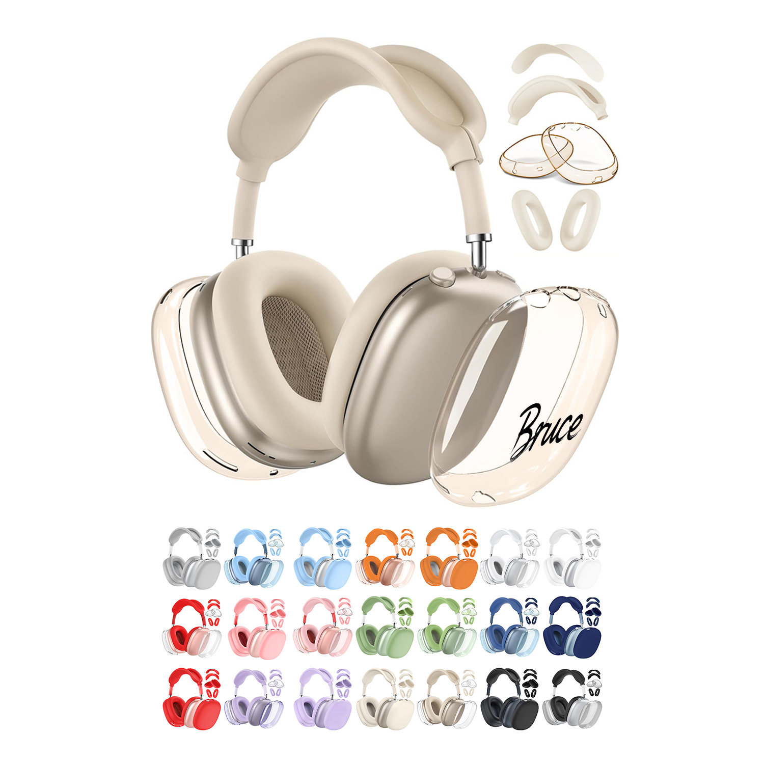 Silicone TPU Headphone Cover Set