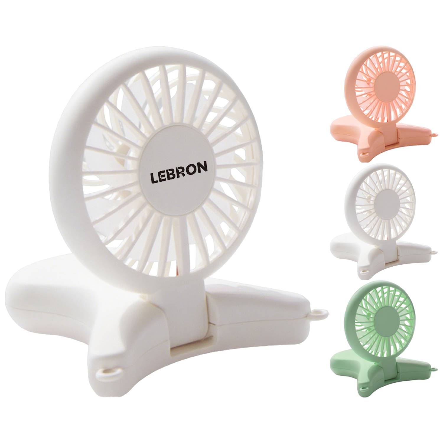 Adjustable USB Rechargeable Mini Neck Fan w/ Lanyard