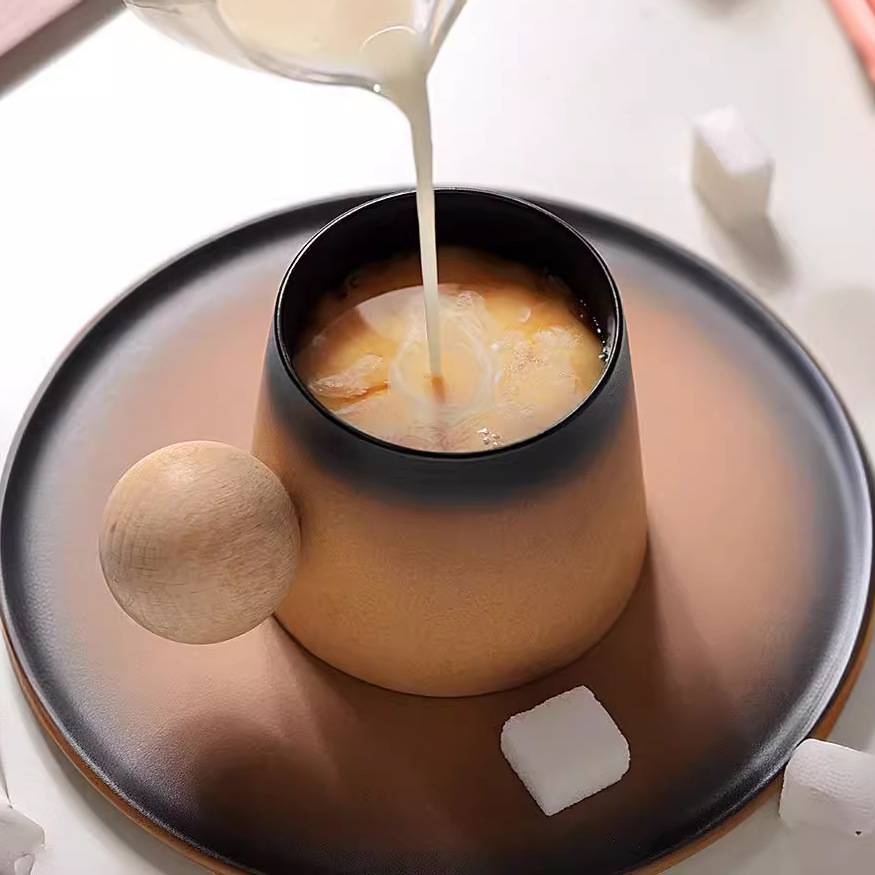 French gradient Style Porcelain Teacup Set in Gift Box - Image 4