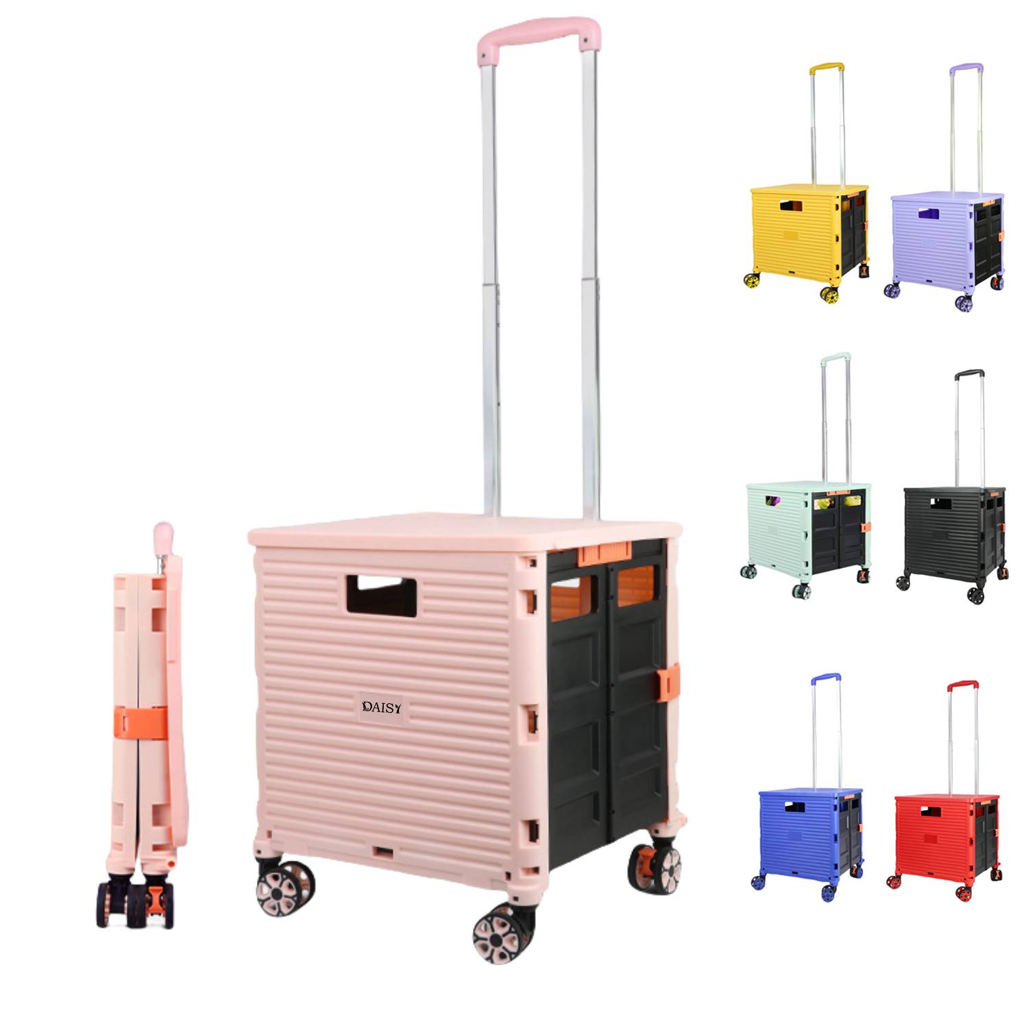 Folding Shopping Cart with Universal Wheels