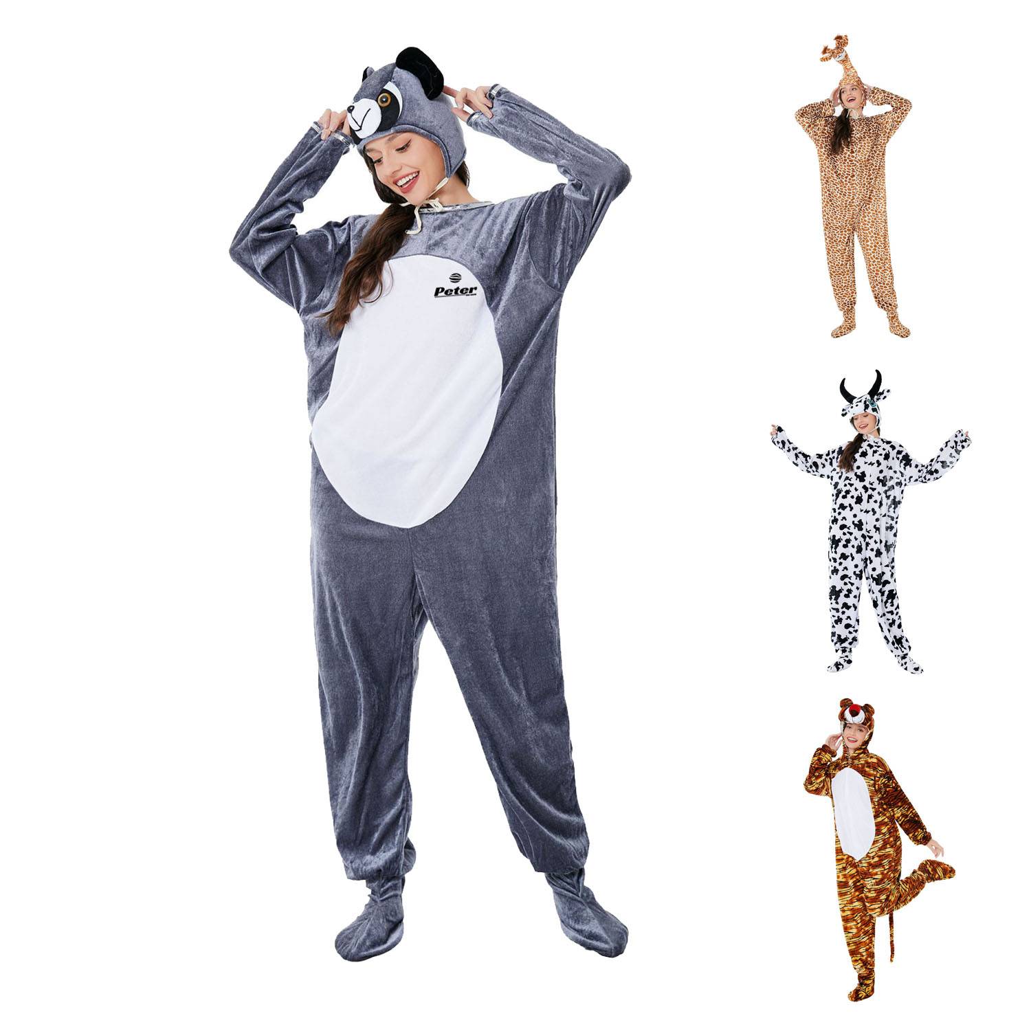 Unisex Cosplay Cozy Polyester Animal Costume