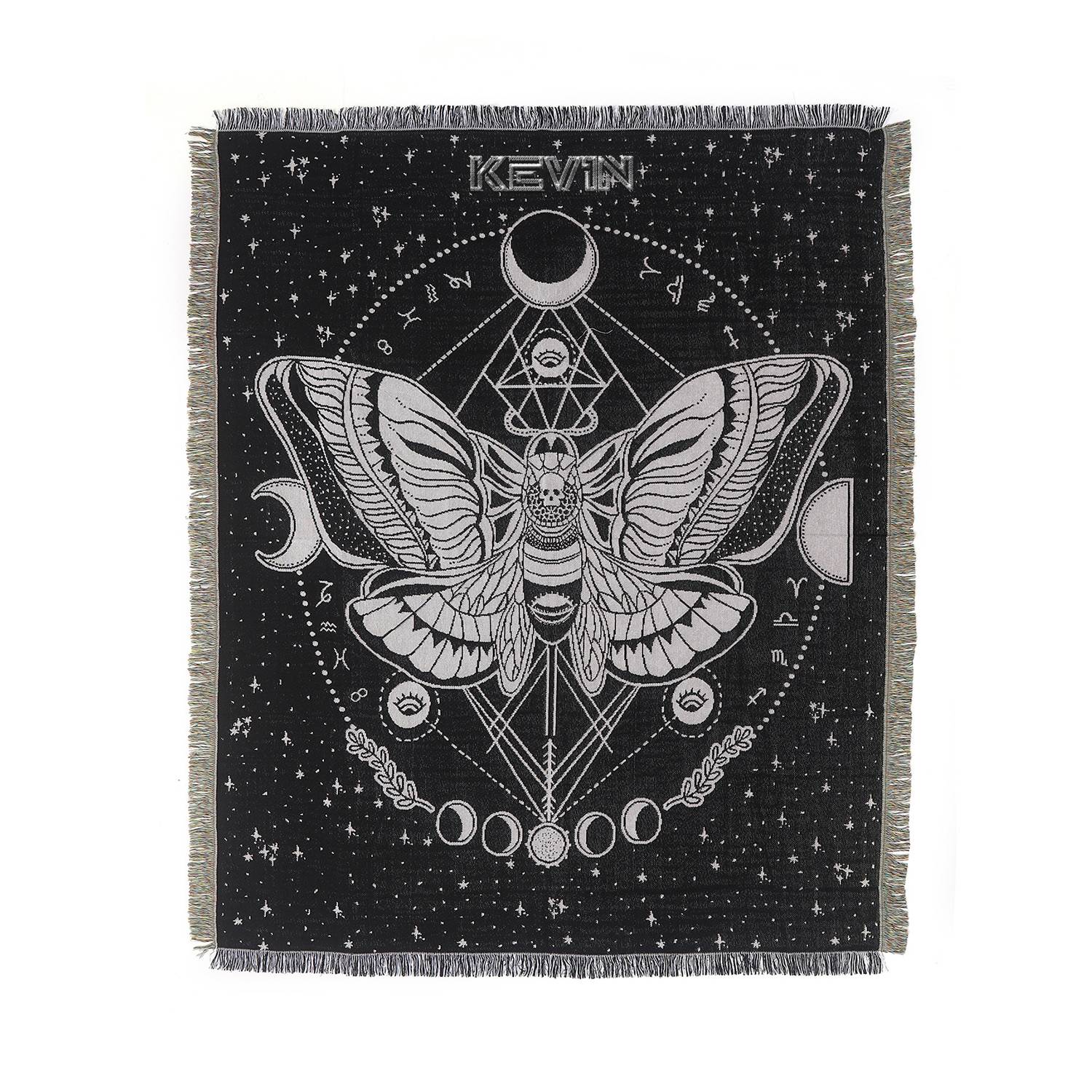 Custom Woven Cotton Picnic Blanket Tapestry