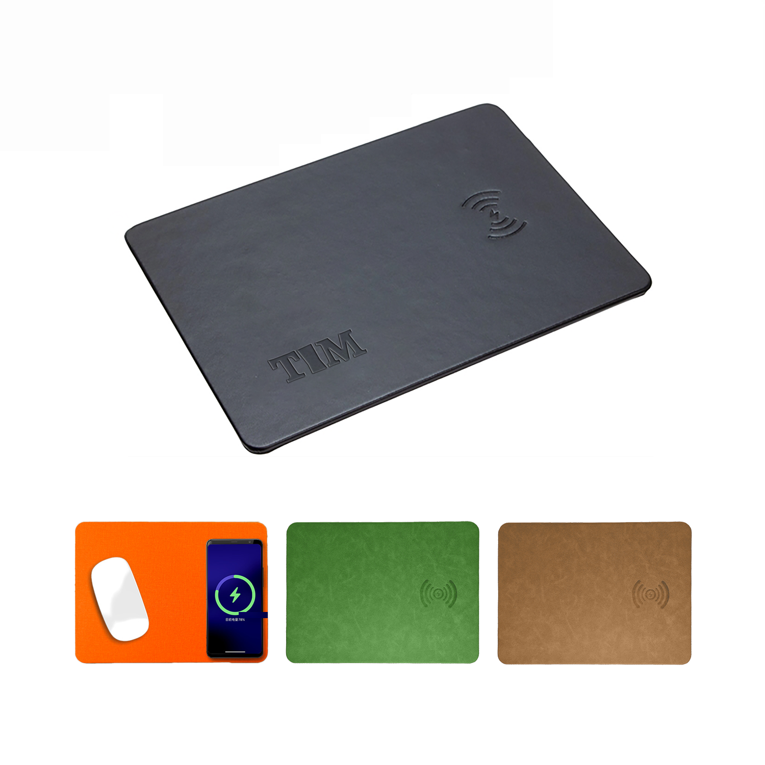 PU Mouse Pad With Wireless Charger