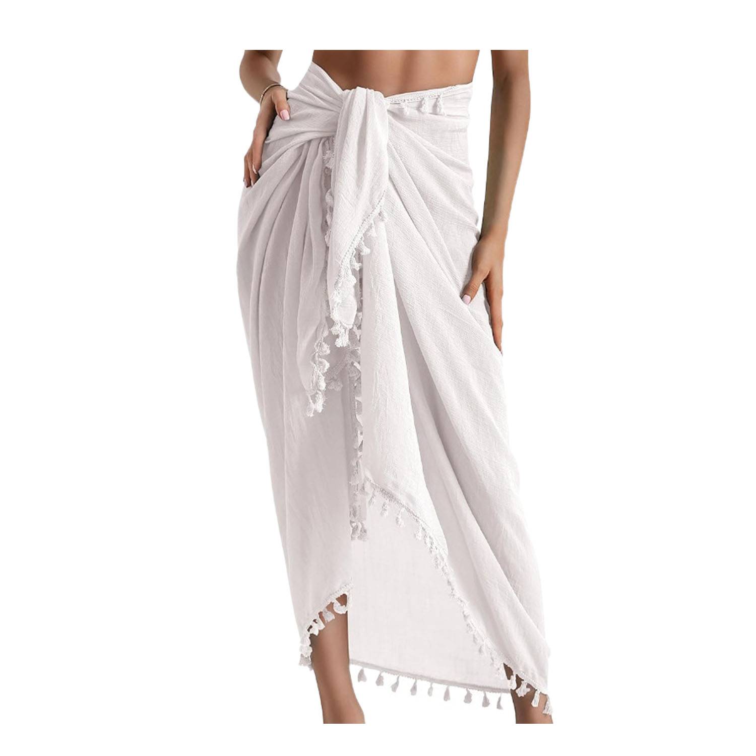Women's Swimwear Beach Sarong Cover Up w/ Tassel - Image 3