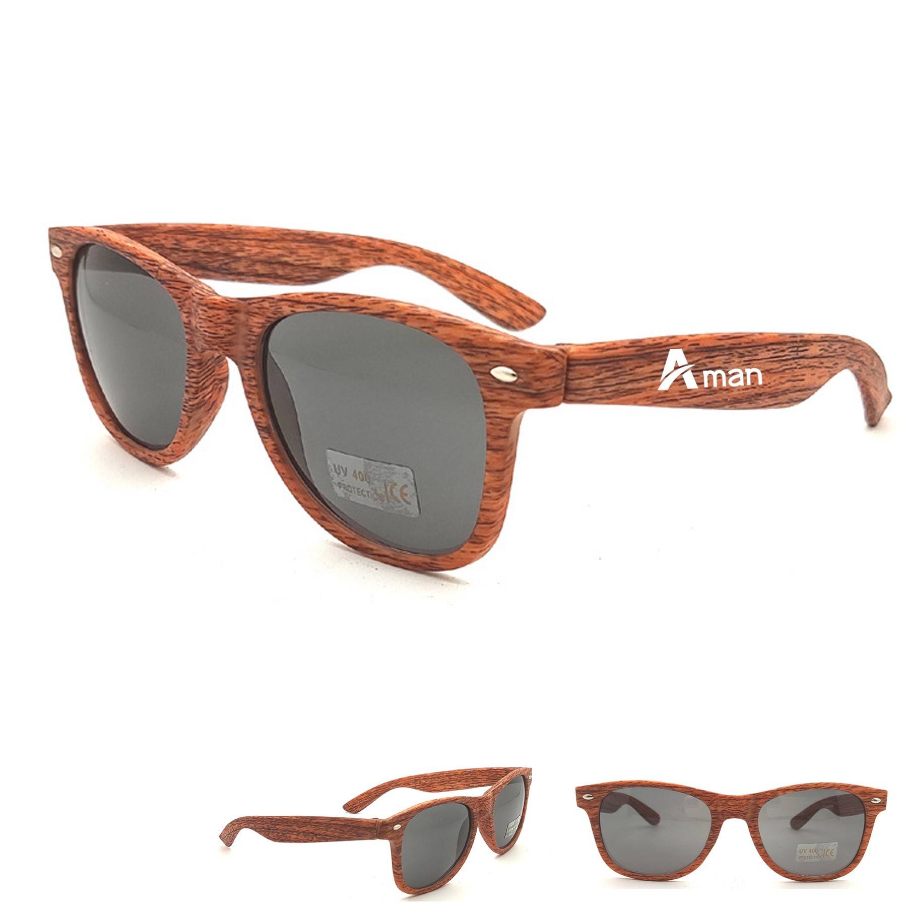 Imitation Wood Sunglasses