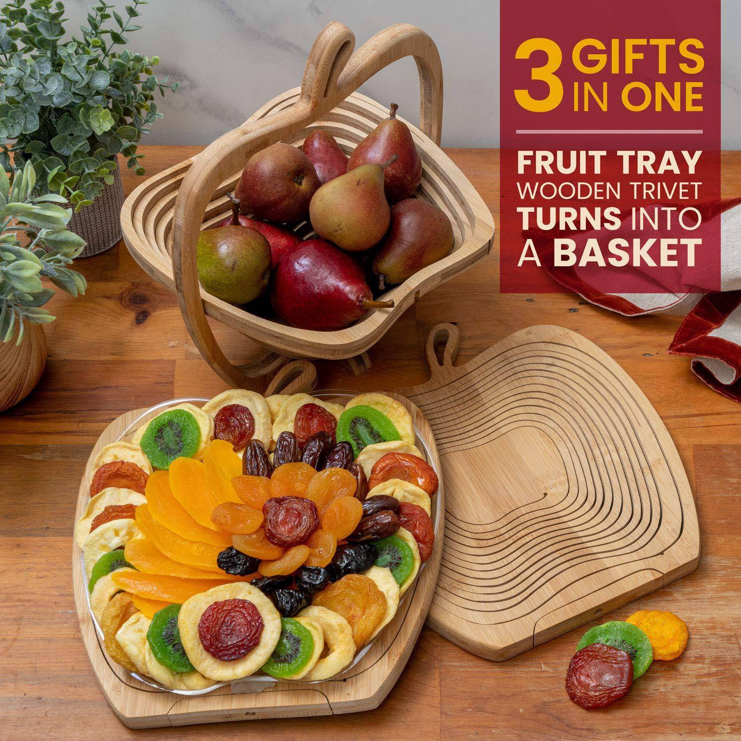 Foldable Bamboo Fruit Basket - Image 5