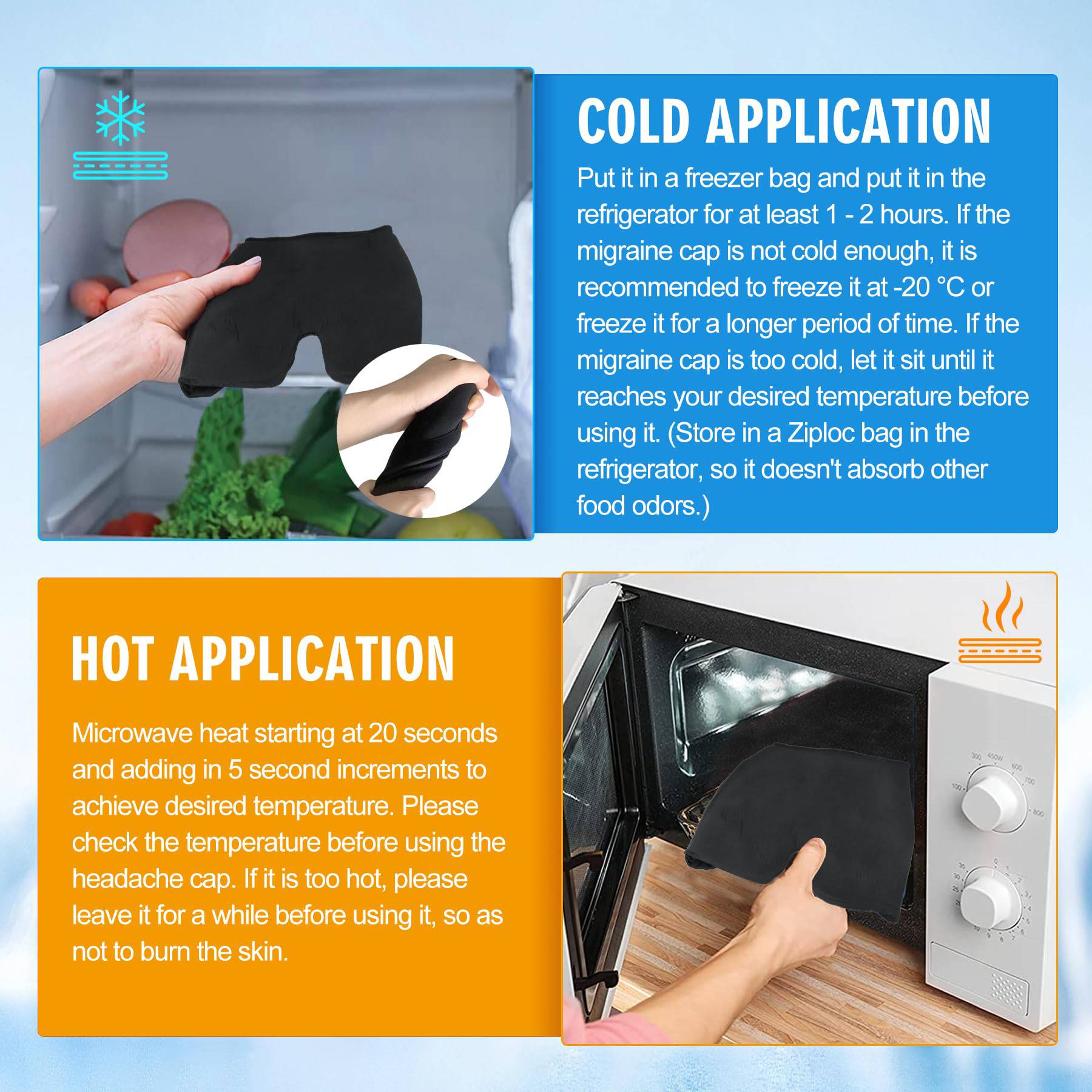 Solid Gel Ice Hot Compress Dual-Use Hood - Image 5