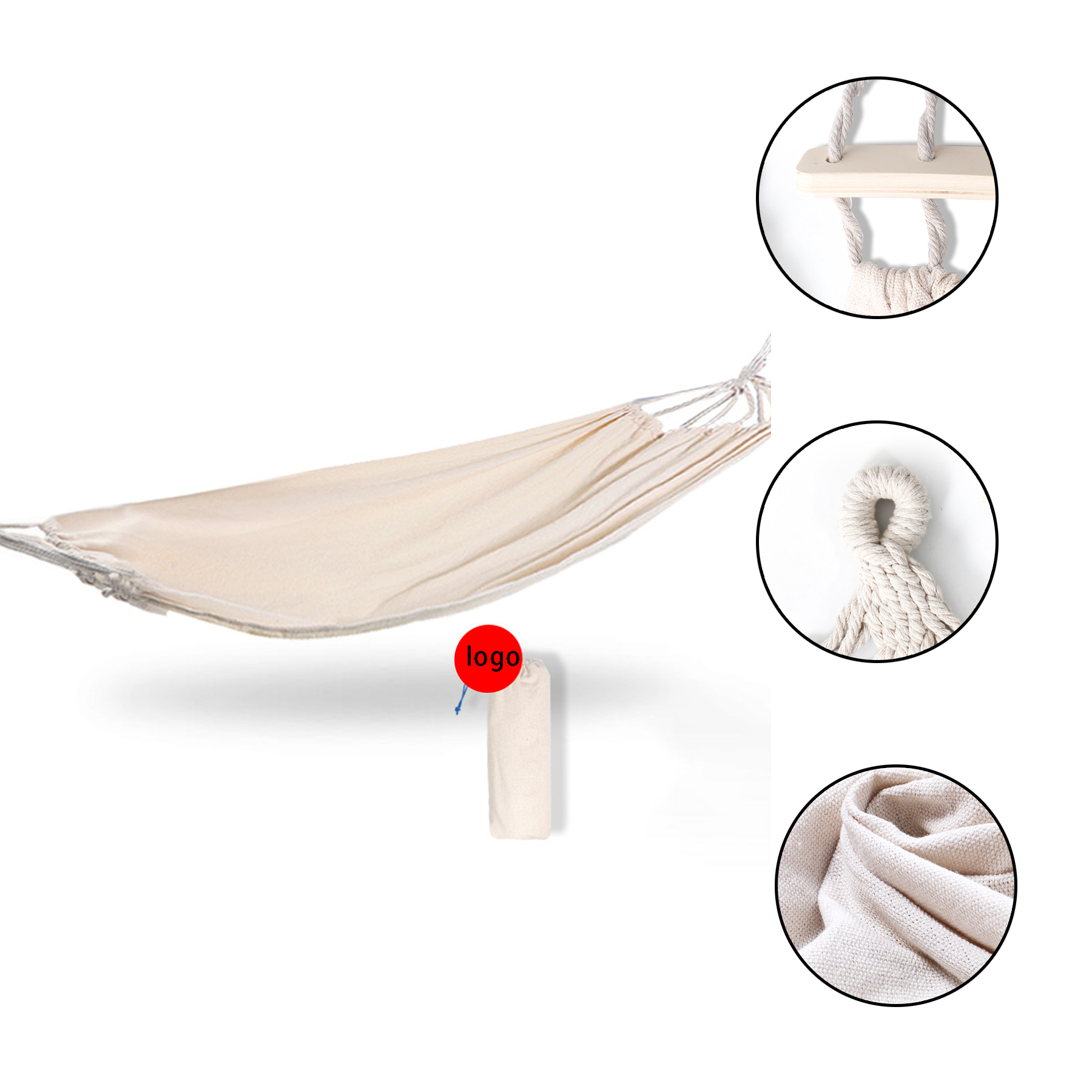Garden Canvas Hammock with Travel Bag