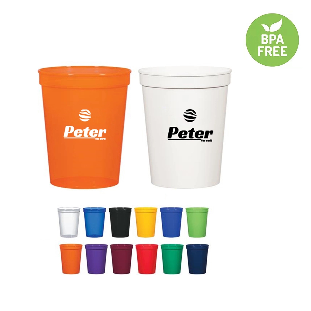 16 oz Reusable Plastic Stadium Cup