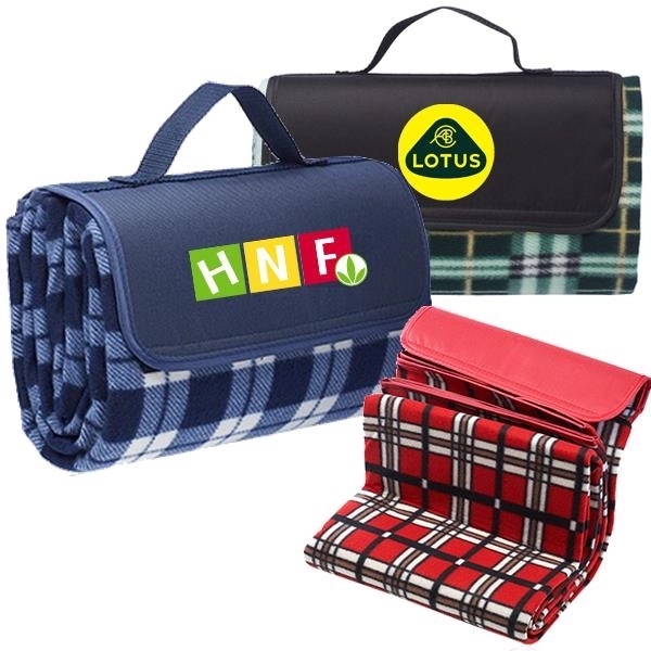 Roll-Up Picnic Blanket With Carrying Handle