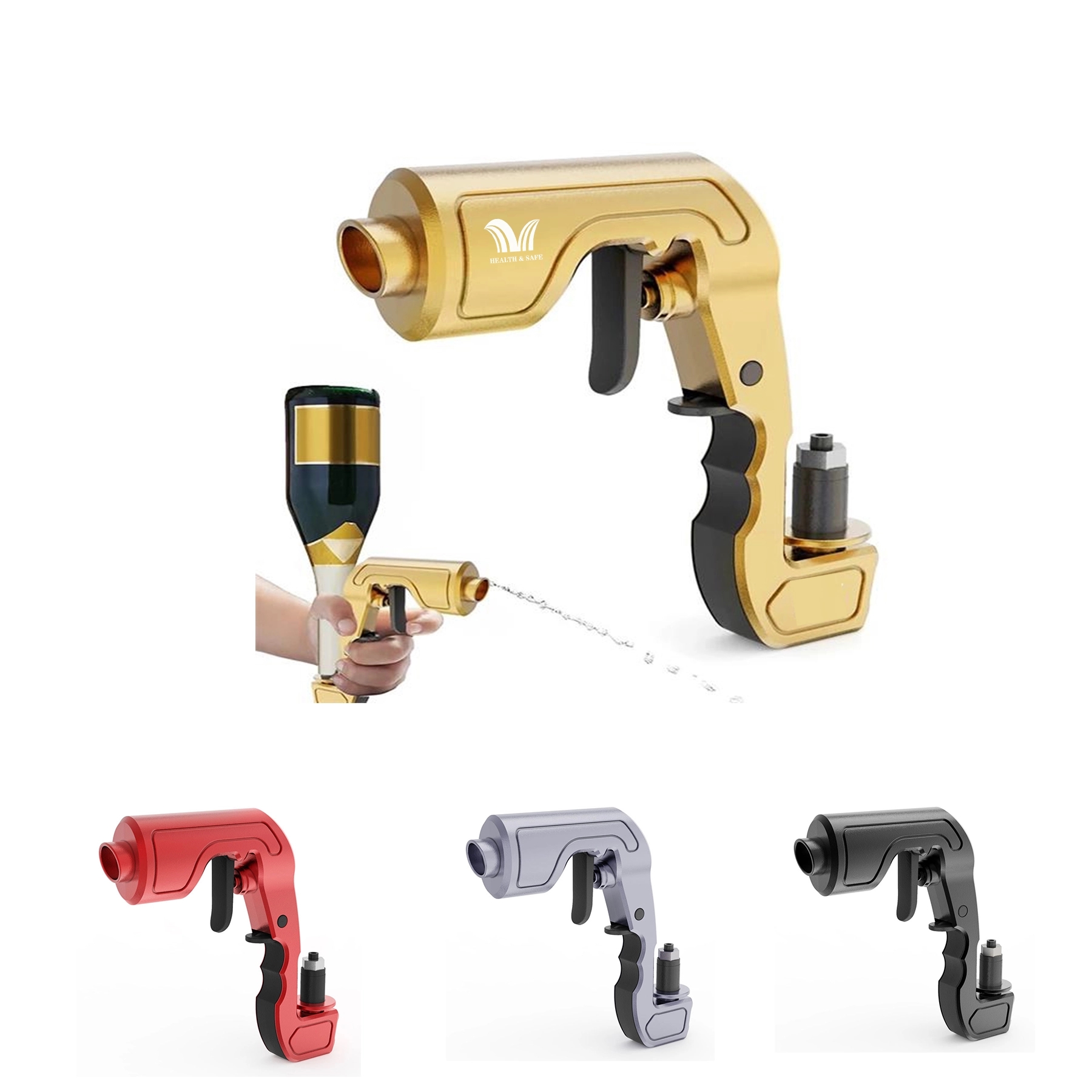 Alcohol Shooter Bubbly Champagne Gun Beer  Wine Stopper