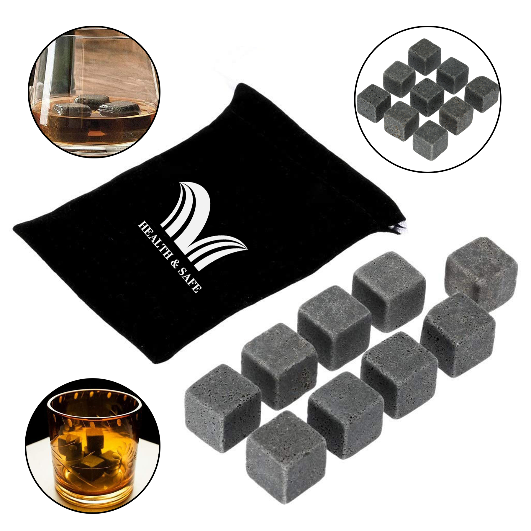 Beverage Chilling Stones Pure Soapstone