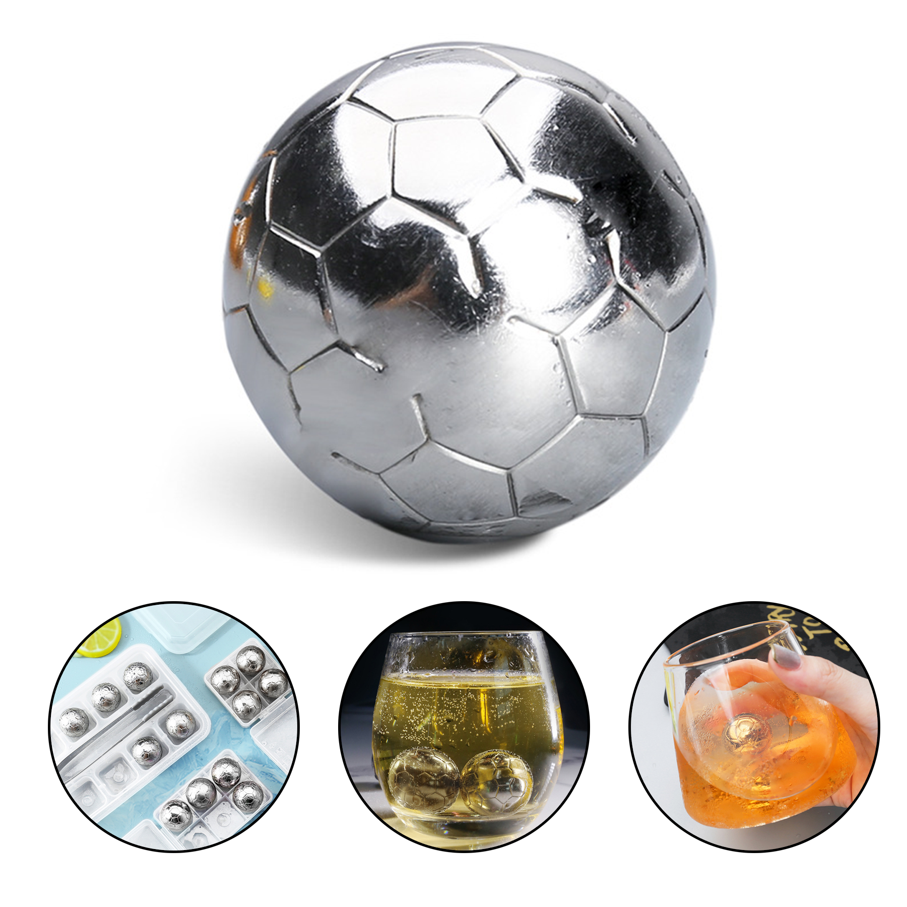 Whiskey Stones Stainless Steel Metal Ice Cube