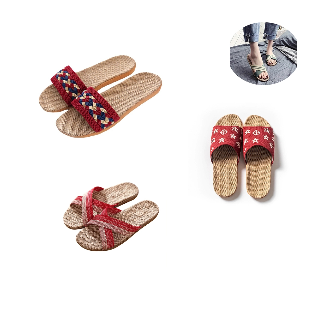Linen Summer Beach Shoes