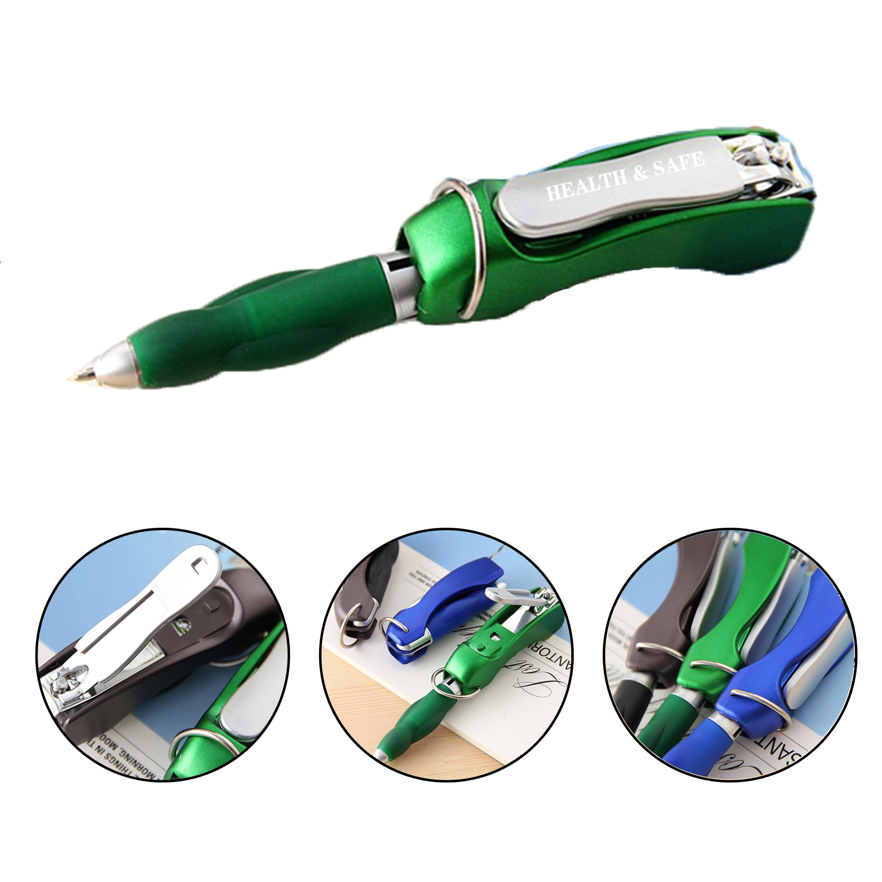 Ballpoint Pens with Nail Clippers