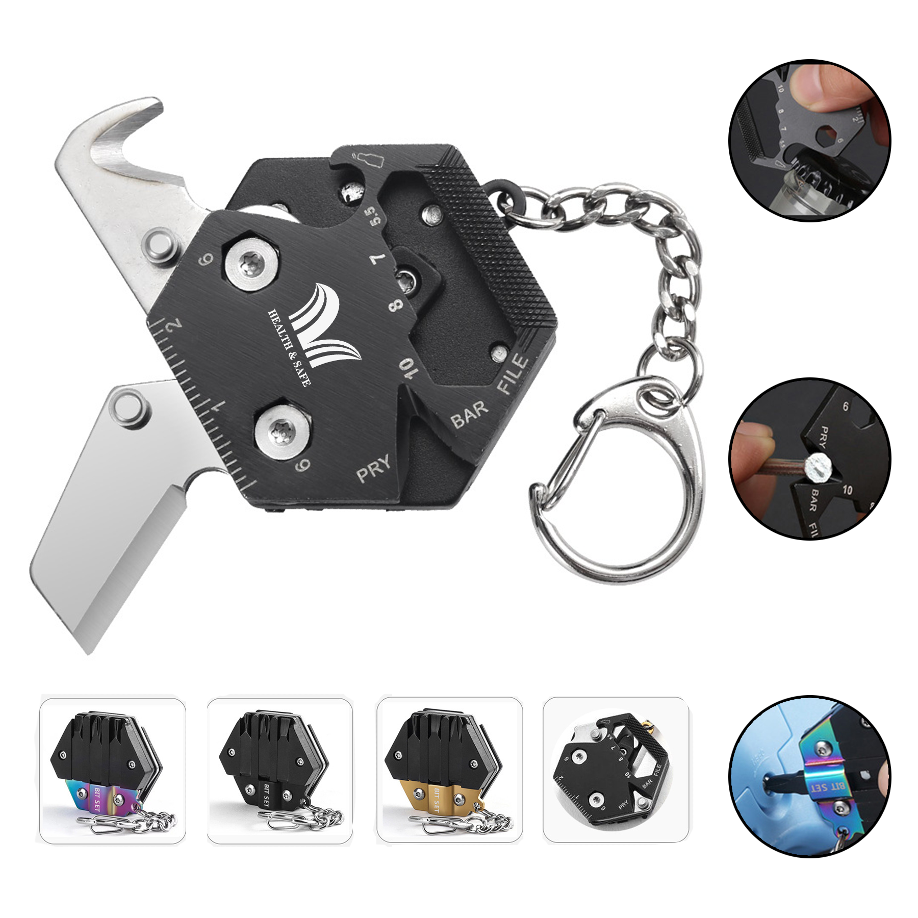 Outdoor Multi-function Keychain Tools