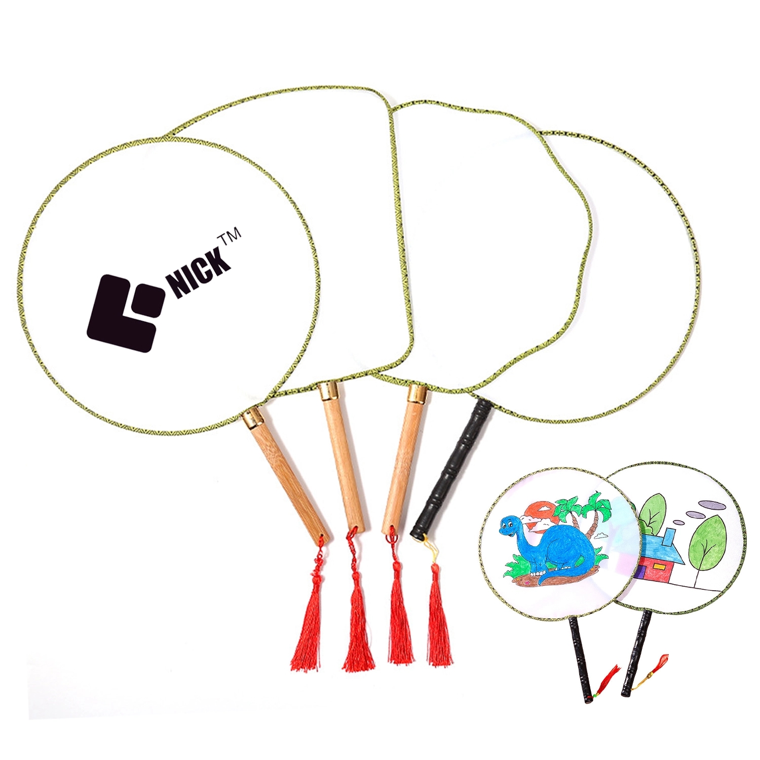 DIY Hand Fan With Wood Handle