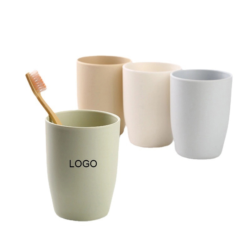 13oz Wheat Straw Mouthwash Cup – Lightweight & Durable