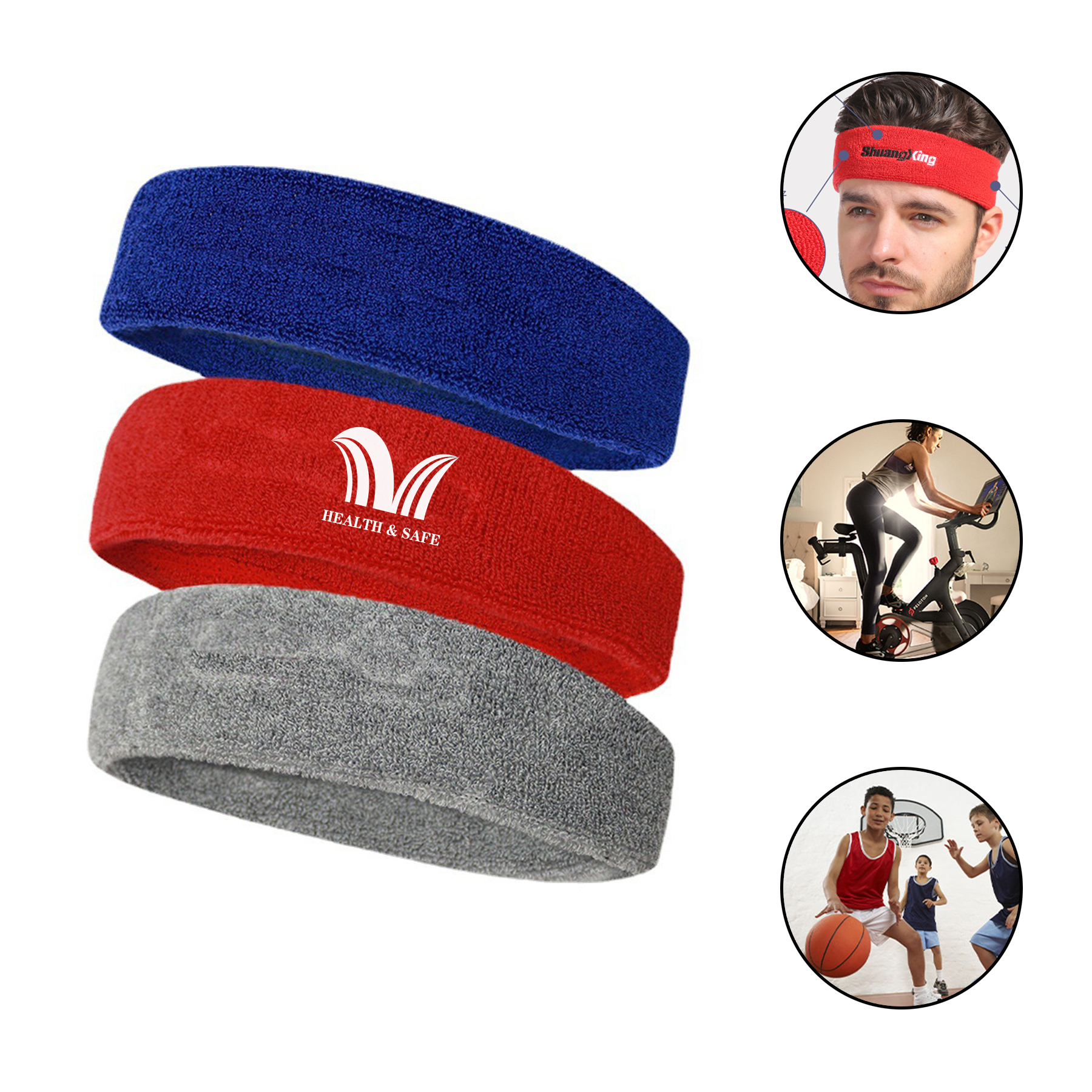 Sports Headbands Moisture Wicking Sweatband