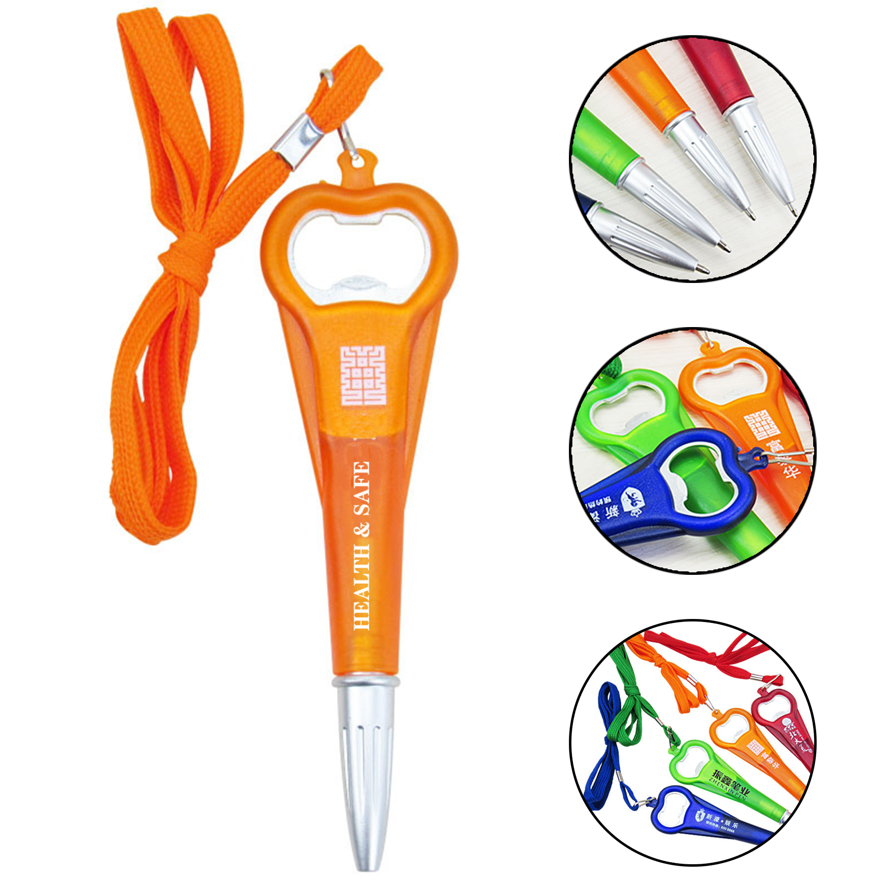 Ballpoint Pen with Bottle Opener