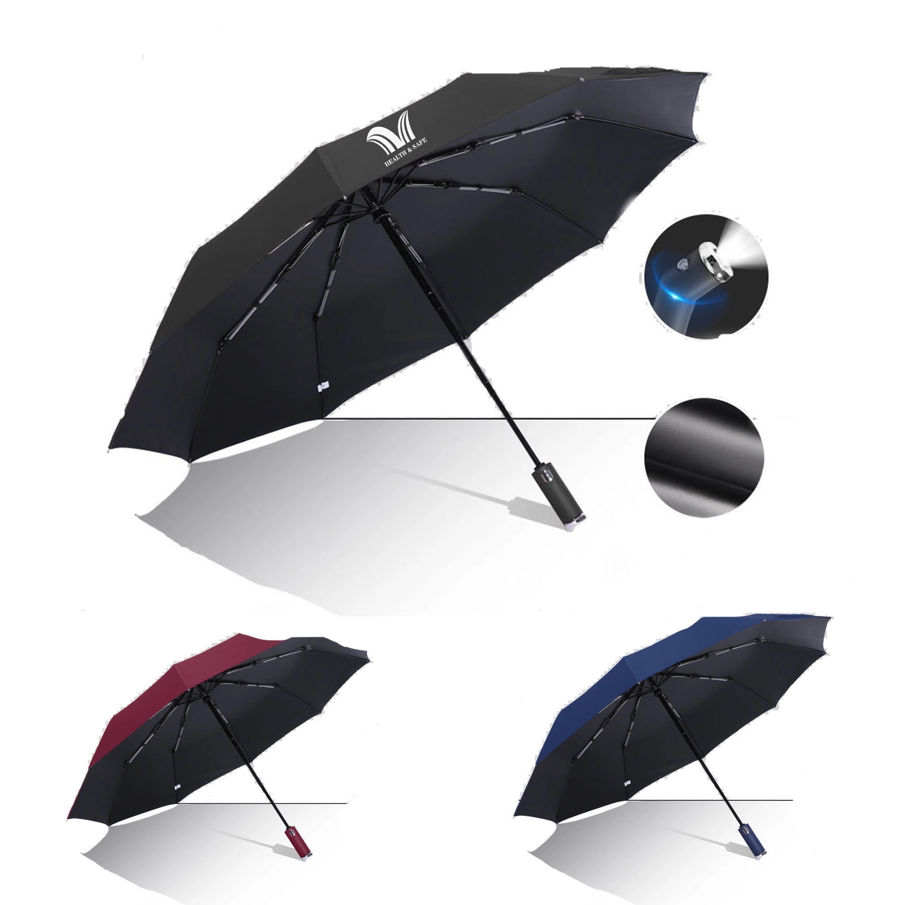 Oversize Golf Umbrella With Solid Wood Handle