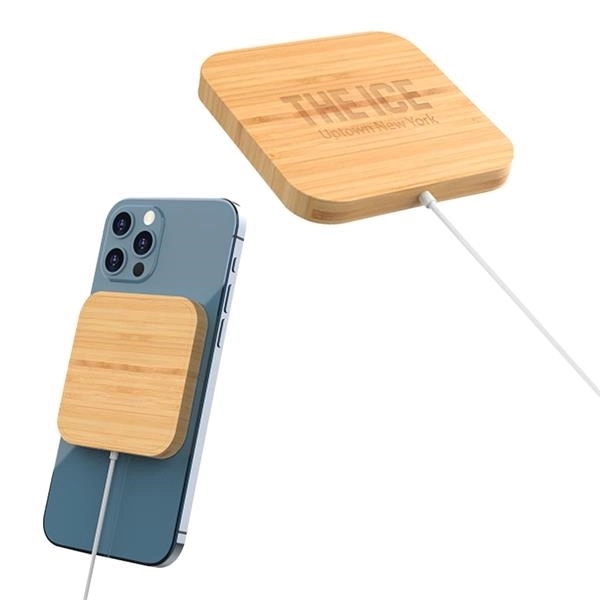 Bamboo Magnetic Wireless Charger