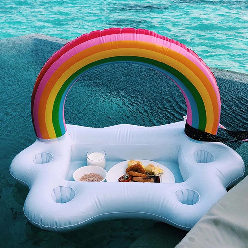Rainbow Cloud Floating Drink holder Serving Bar