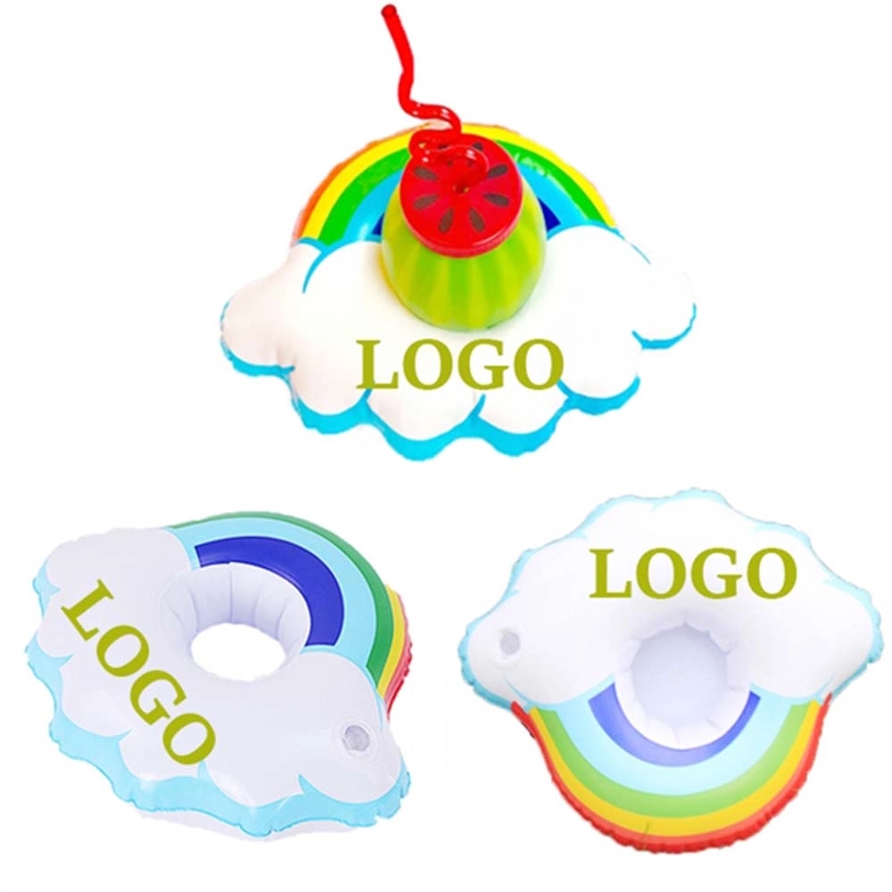 Inflatable Rainbow Cloud Drink Holder