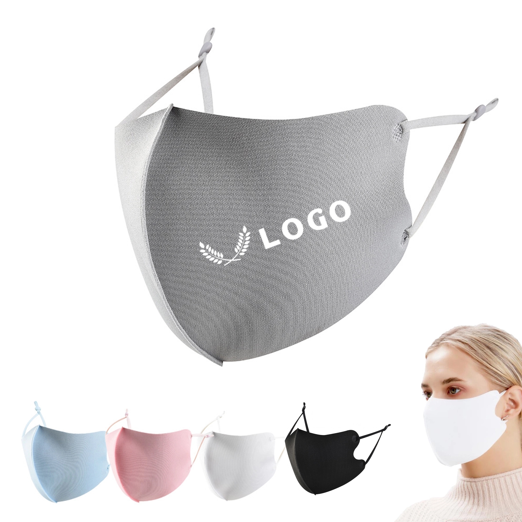 Washable Ice Silk Face Mask