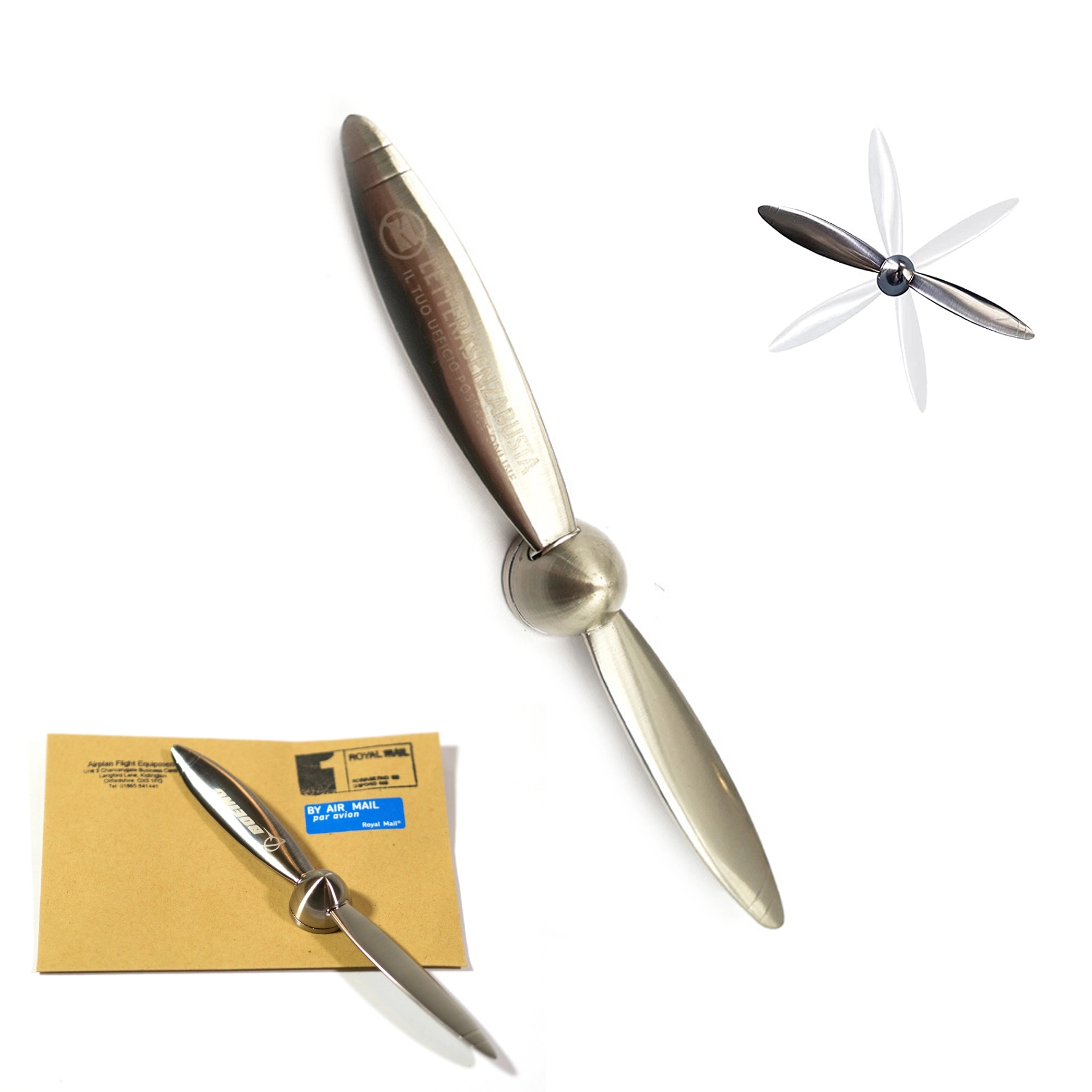 Spinning Airplane Propeller Letter Opener