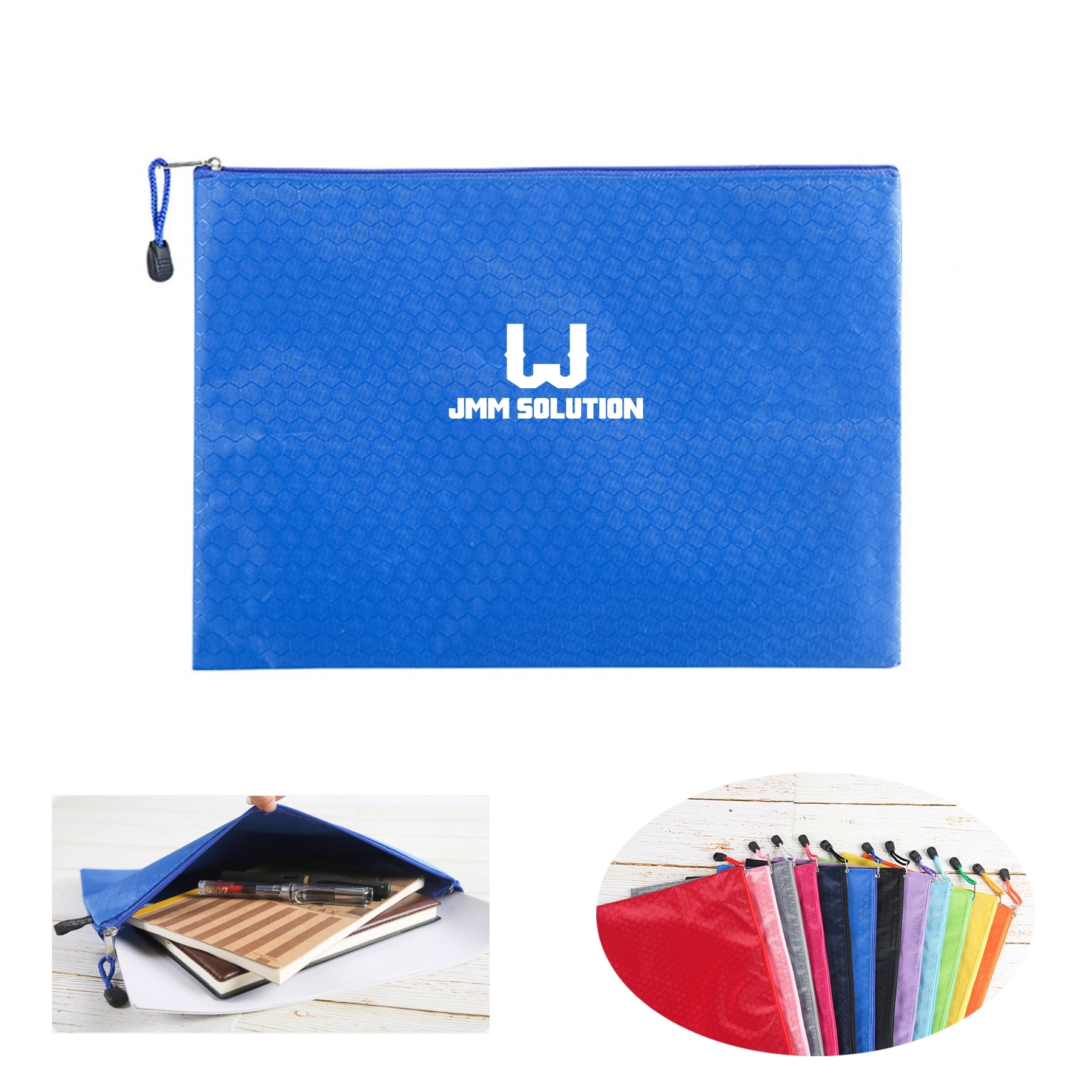 A4 Size Canvas Zipper File Bags