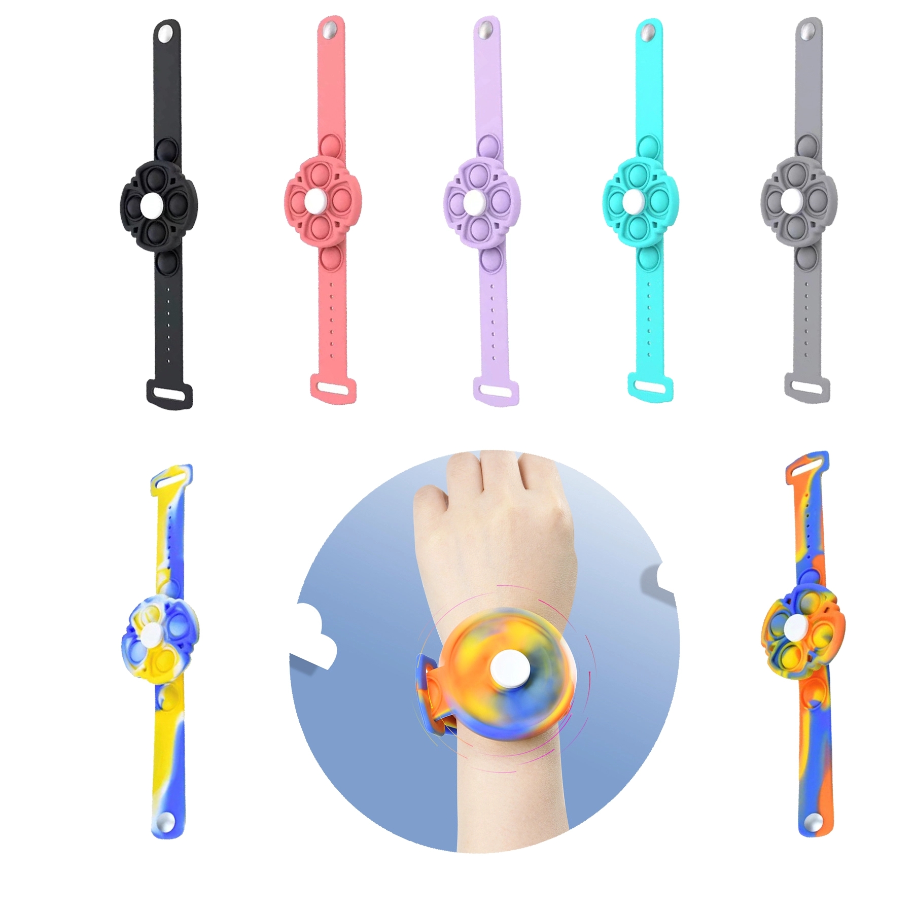 Pop Spinning Fidget Bracelets Toy