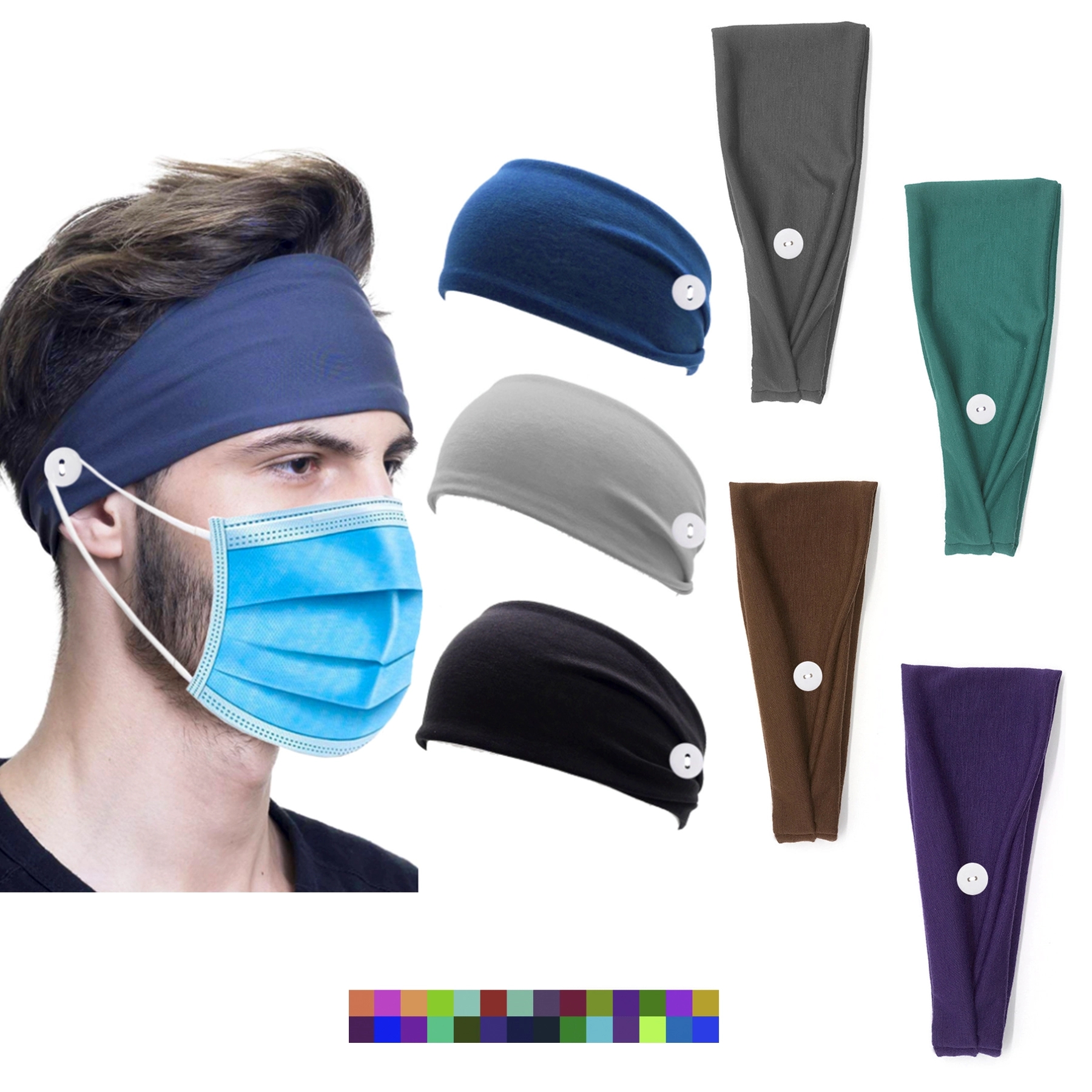 Fastened Headband For Masks