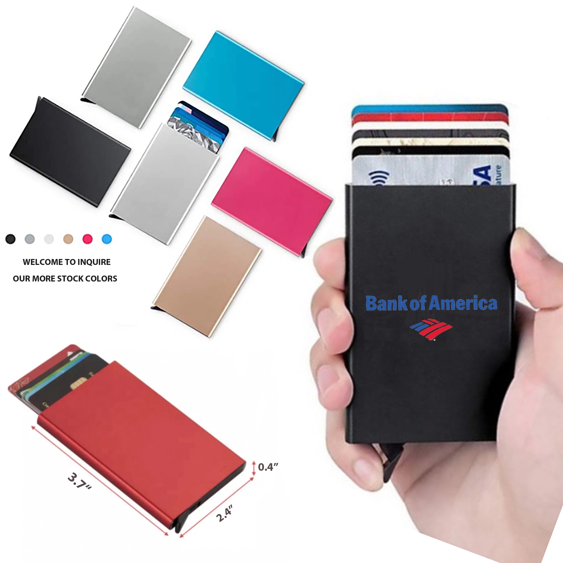 RFID Pop Up Wallet Credit Card Holder