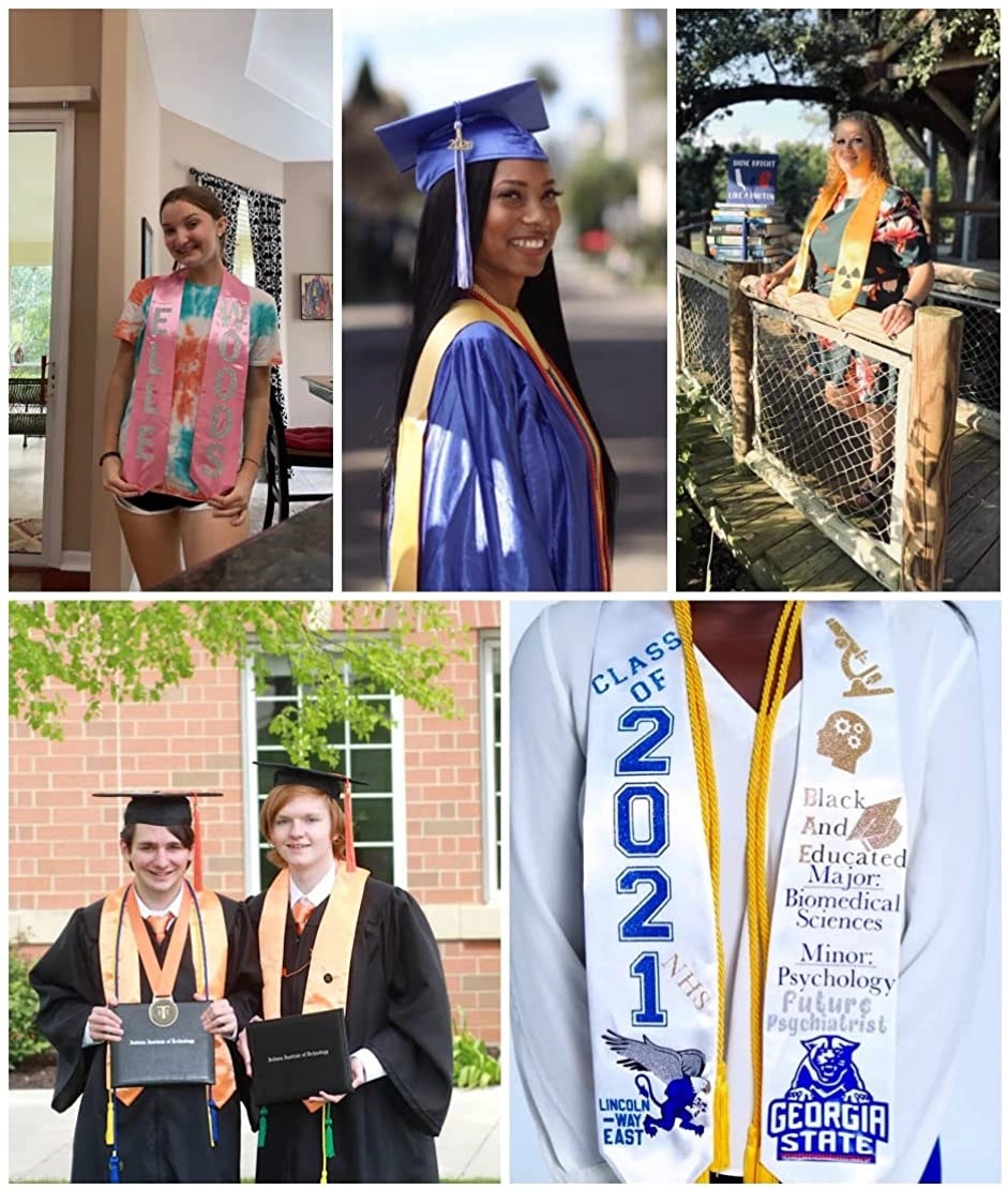 60"L Graduation Honor Stoles - Image 5