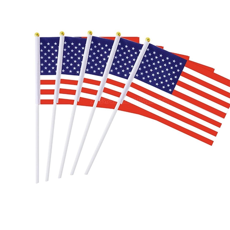 Handheld Waving USA Flag